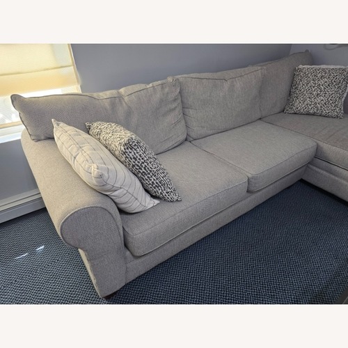 Used Bob's Laurel Gray Sectional for sale on AptDeco