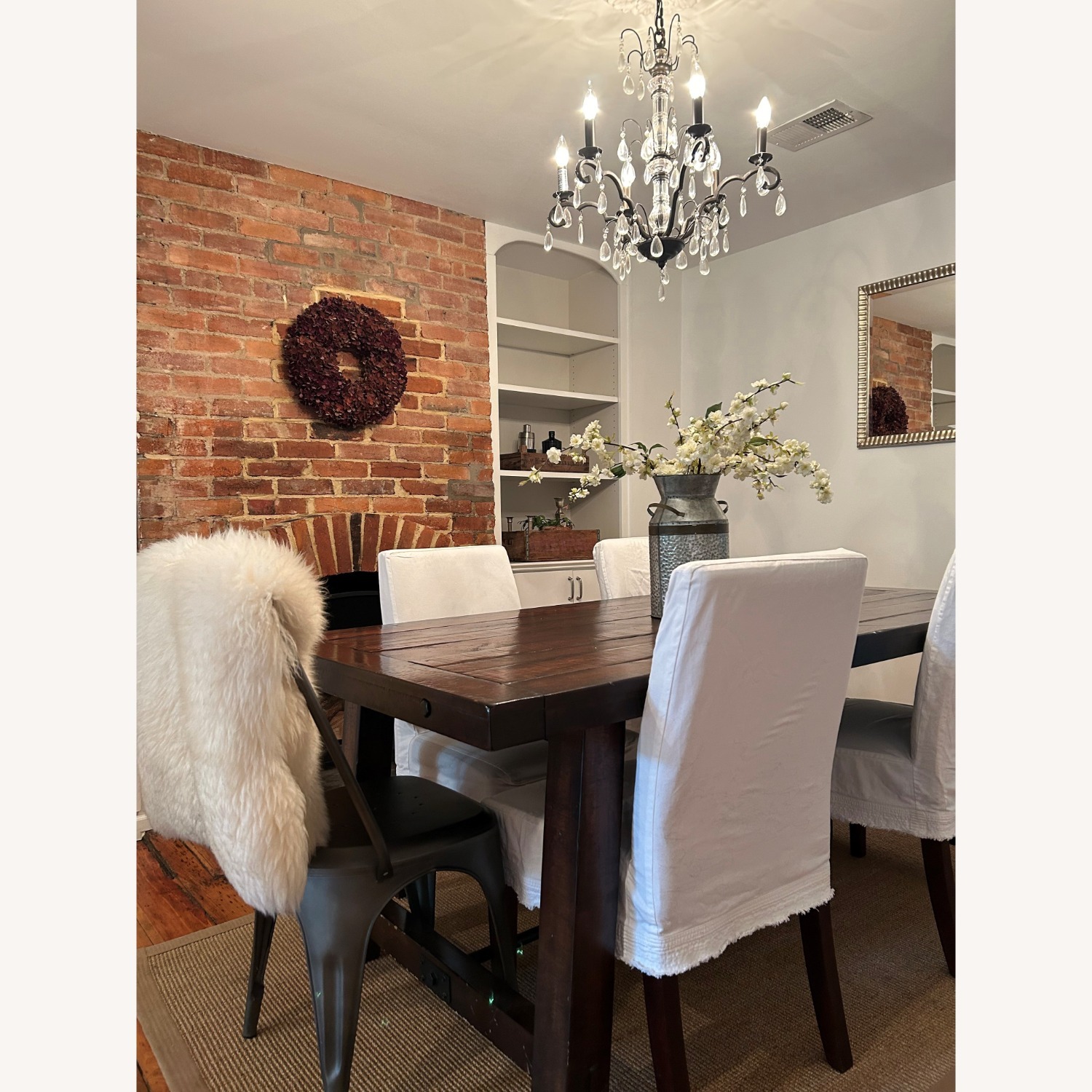 4 PB Comfort Square Slipcovered Dining Chairs - image-2