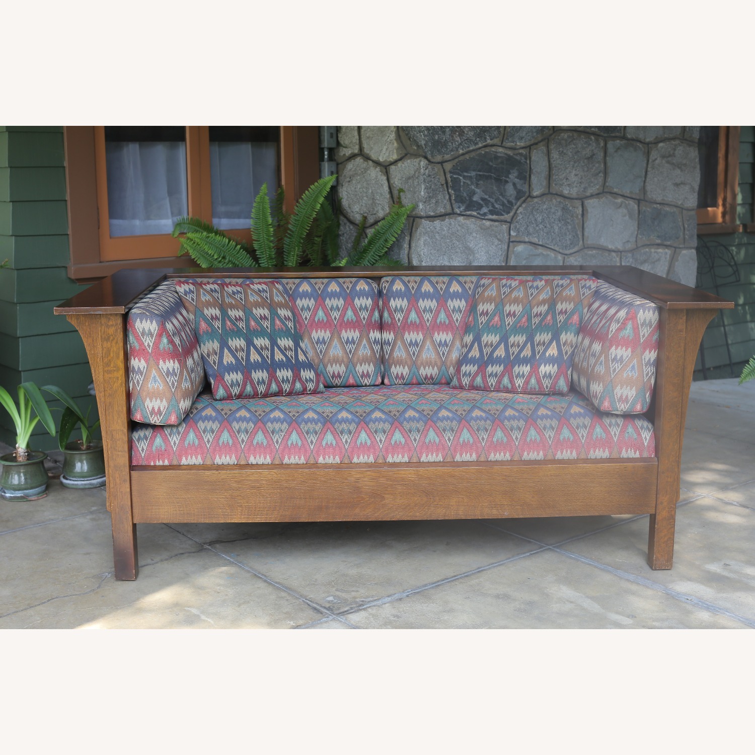 Stickley Prairie Settle Loveseat - image-1