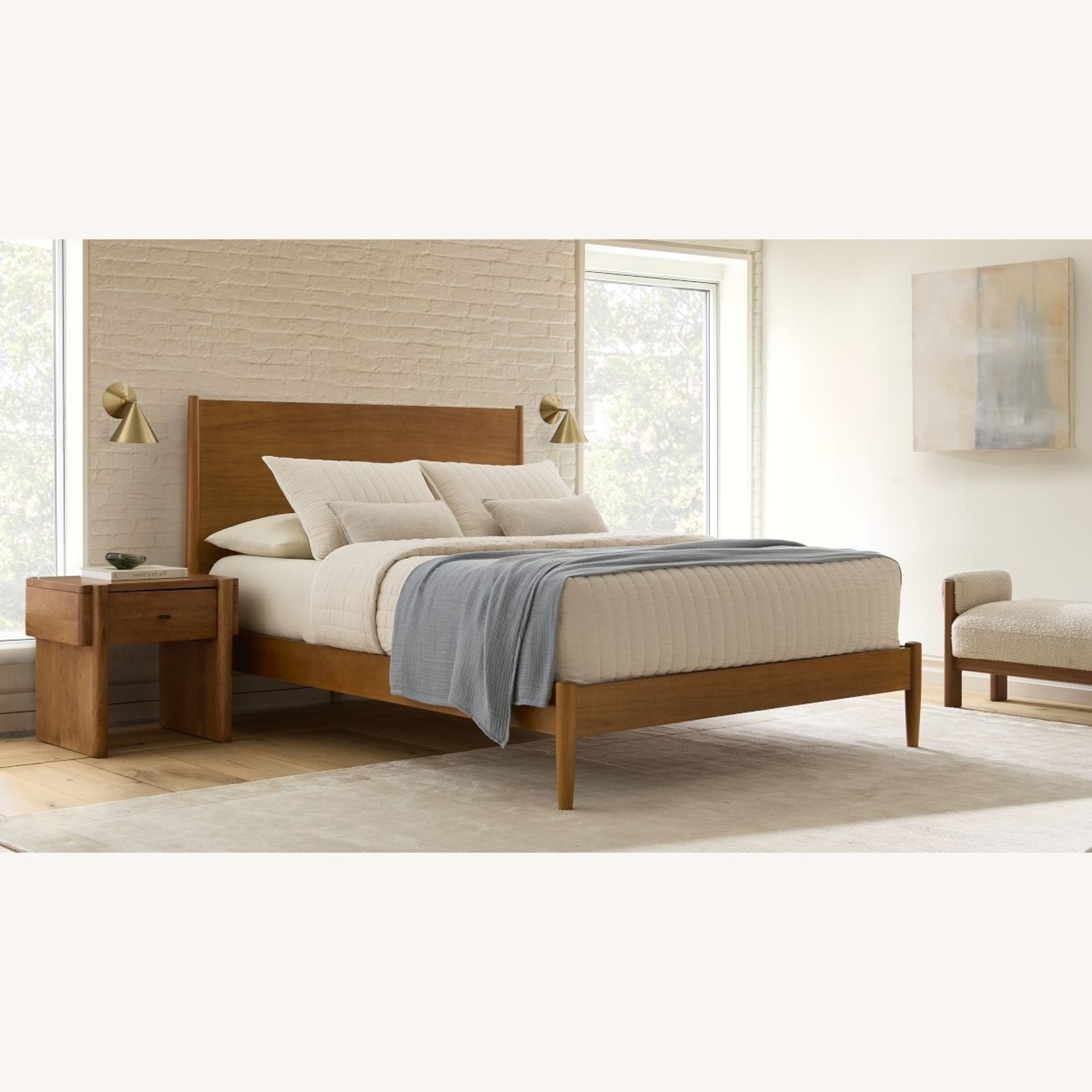 West Elm Mid-Century Full Bed Frame - image-5