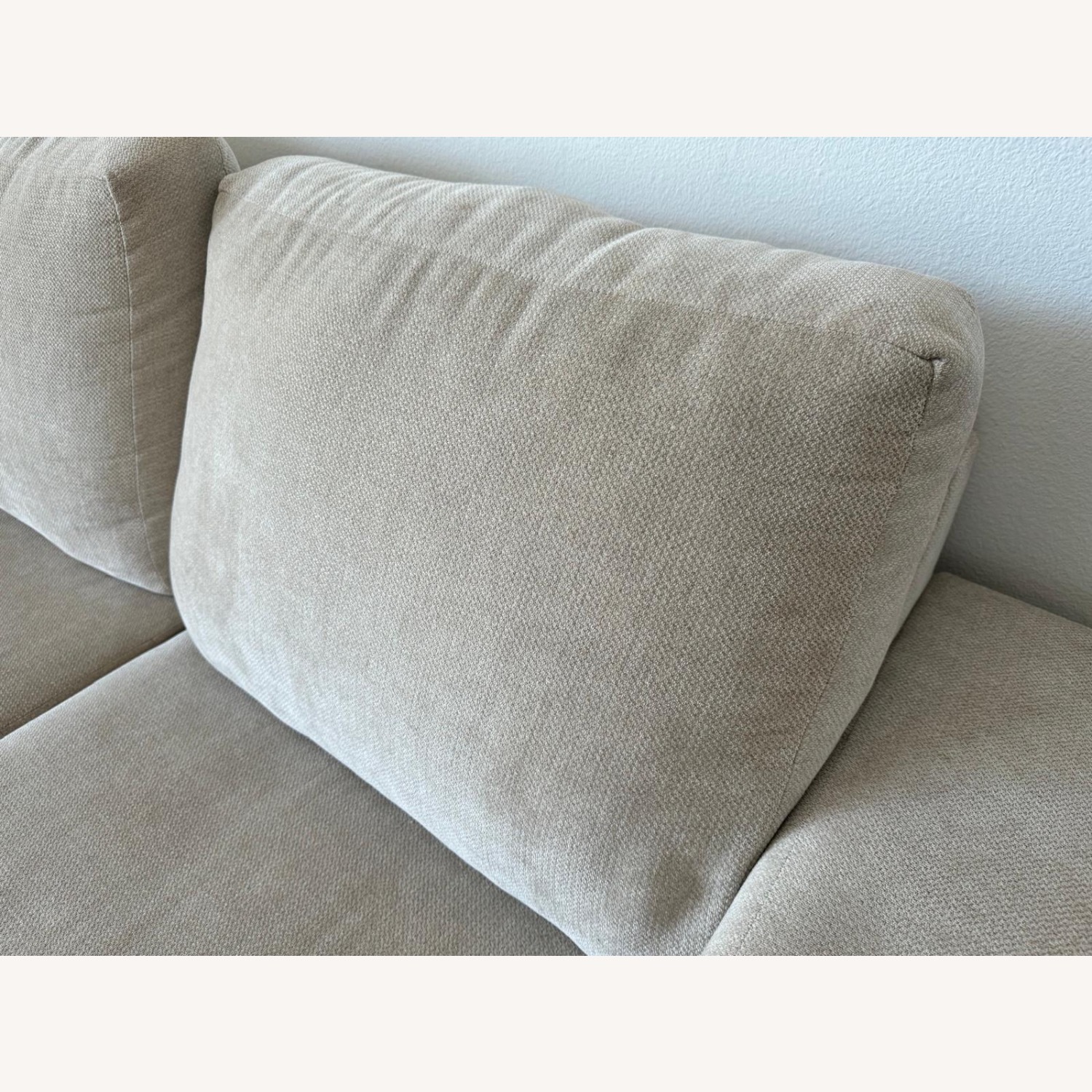 Living Spaces Sectional Sand Sofa - image-4