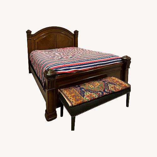 Used Solid Wood Bed  for sale on AptDeco