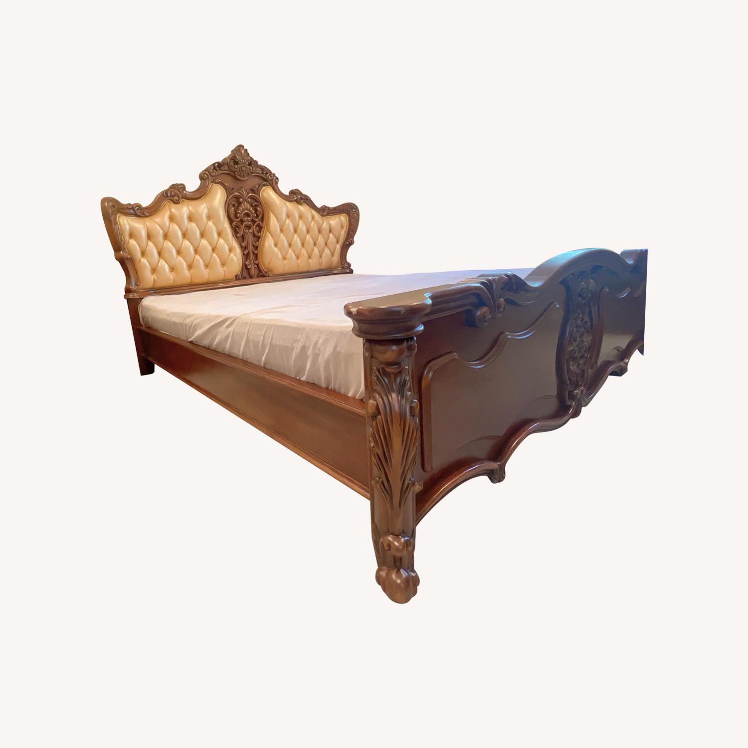 Solid Wood Bed - image-0