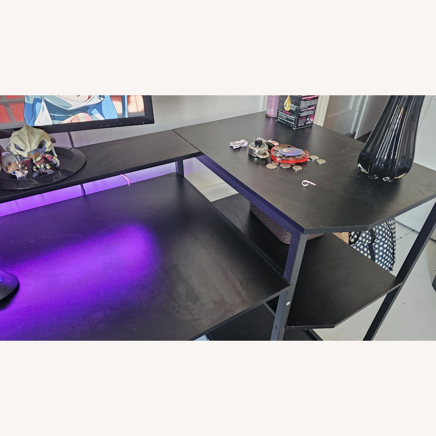 Long Table Desk, Gaming Desk - image-5