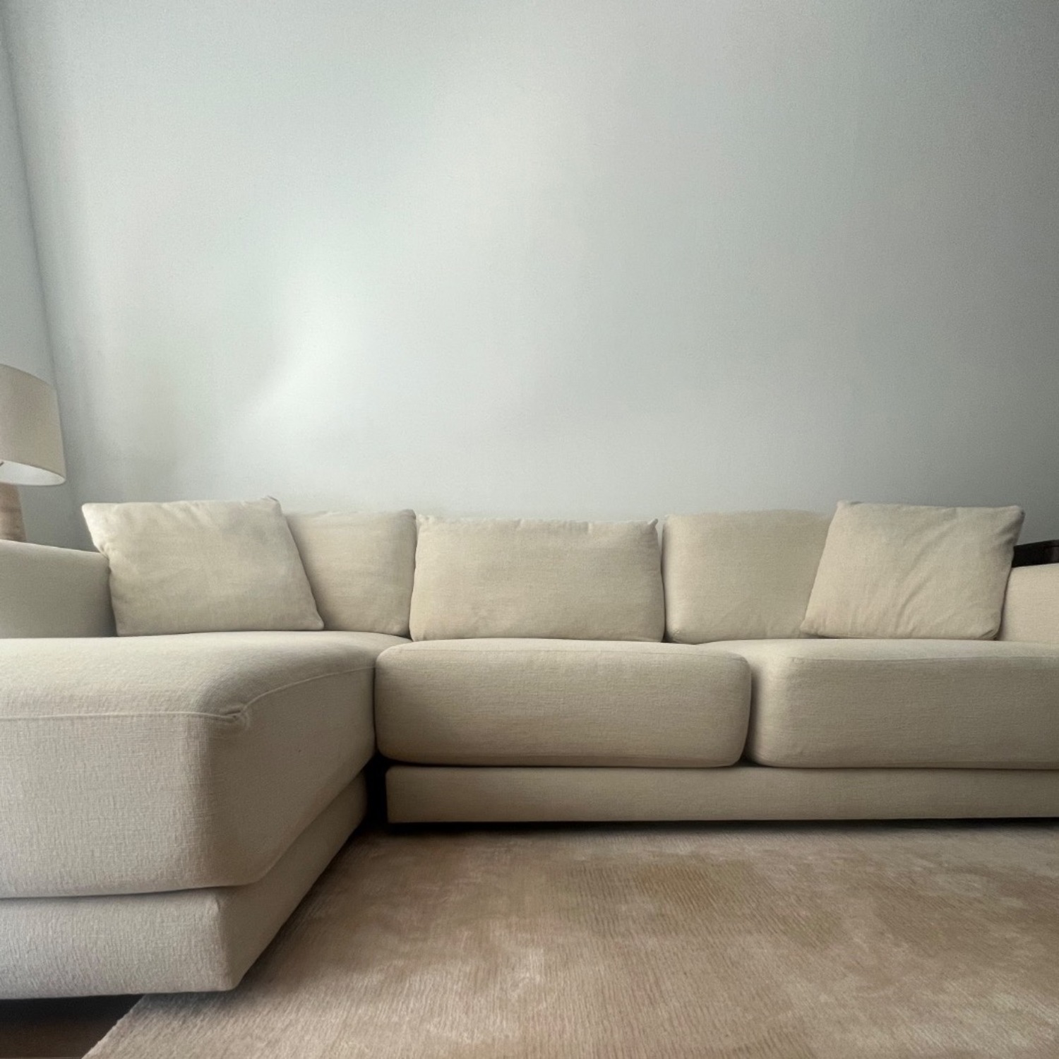 Crate & Barrel Manhattan Gather 2 Sectional Chaise Sofa - image-4