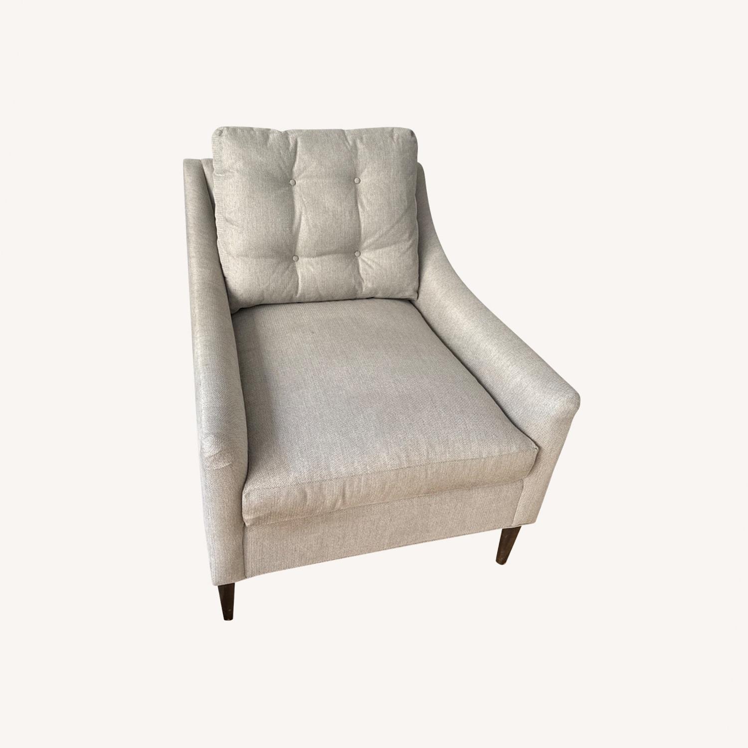 Light Grey Armchair - image-0