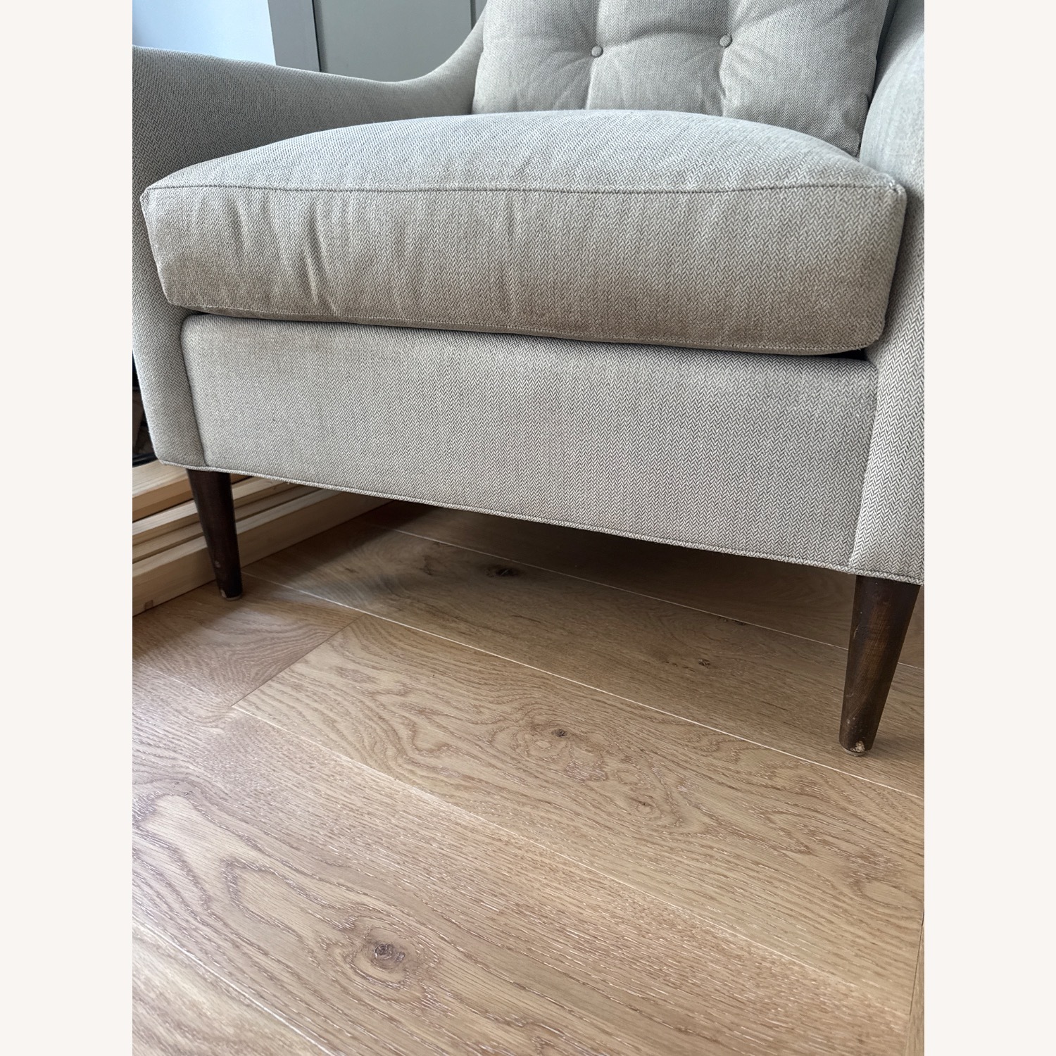 Light Grey Armchair - image-3