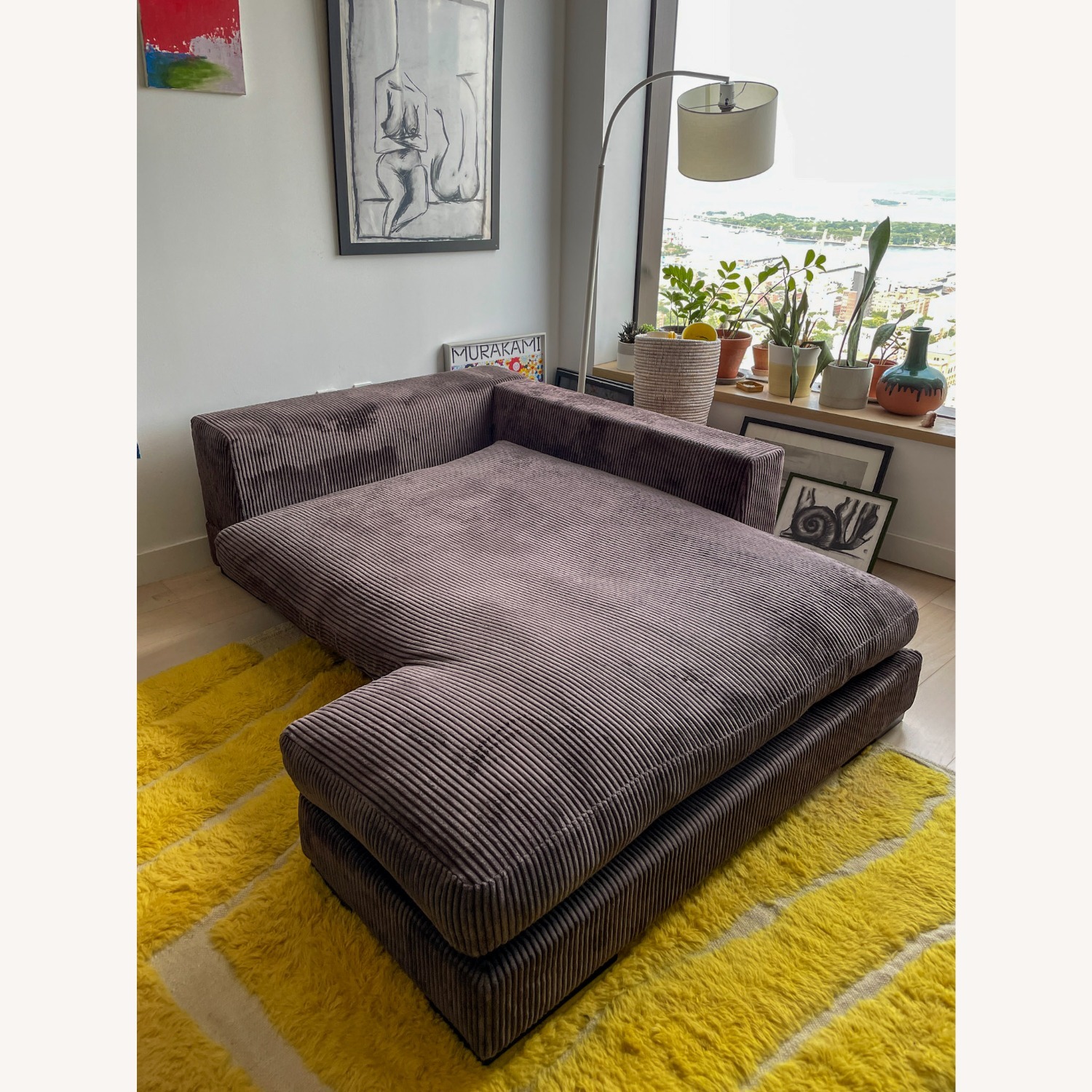 Dyphor Mocha Corduroy Sofa - image-4