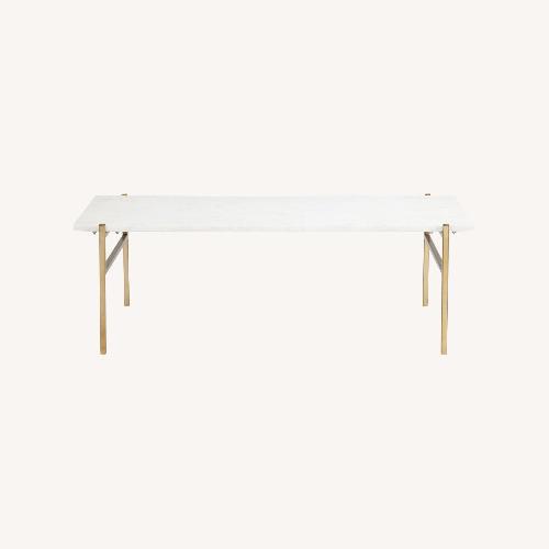 Used CB2 Marble Coffee Table for sale on AptDeco