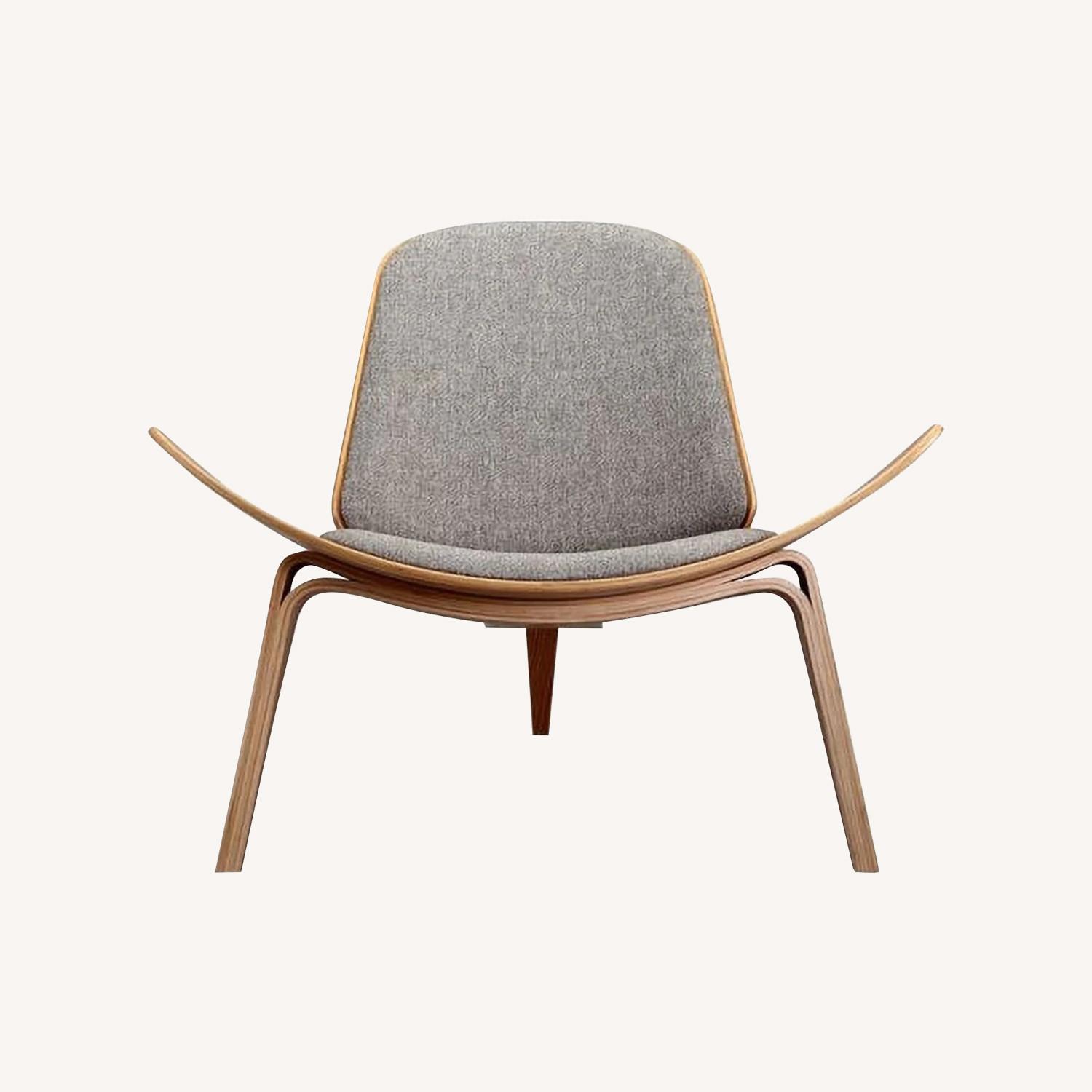 Hans Wegner Style Shell Chairs (Set of 2) - image-0