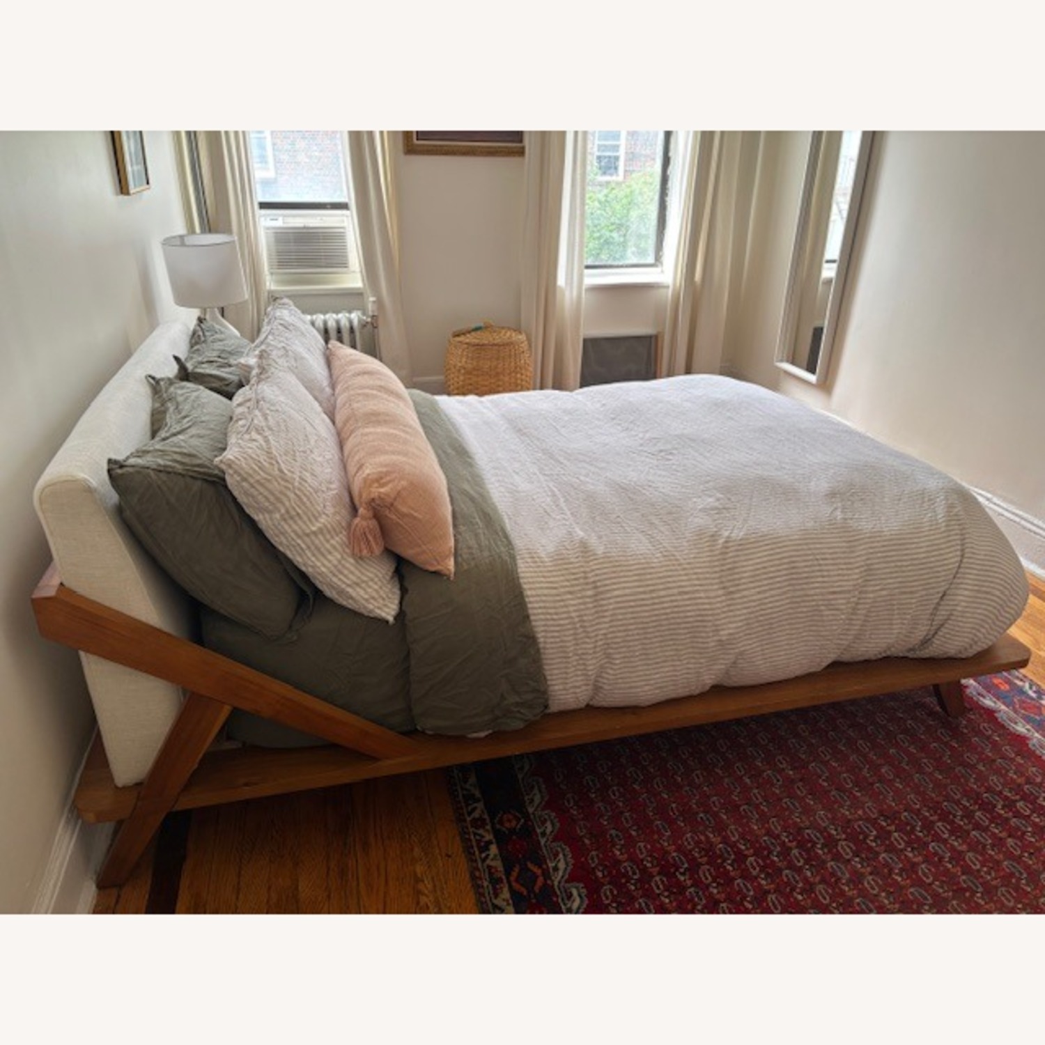 CB2 Drommen Acacia Full Platform Bed Frame - image-3