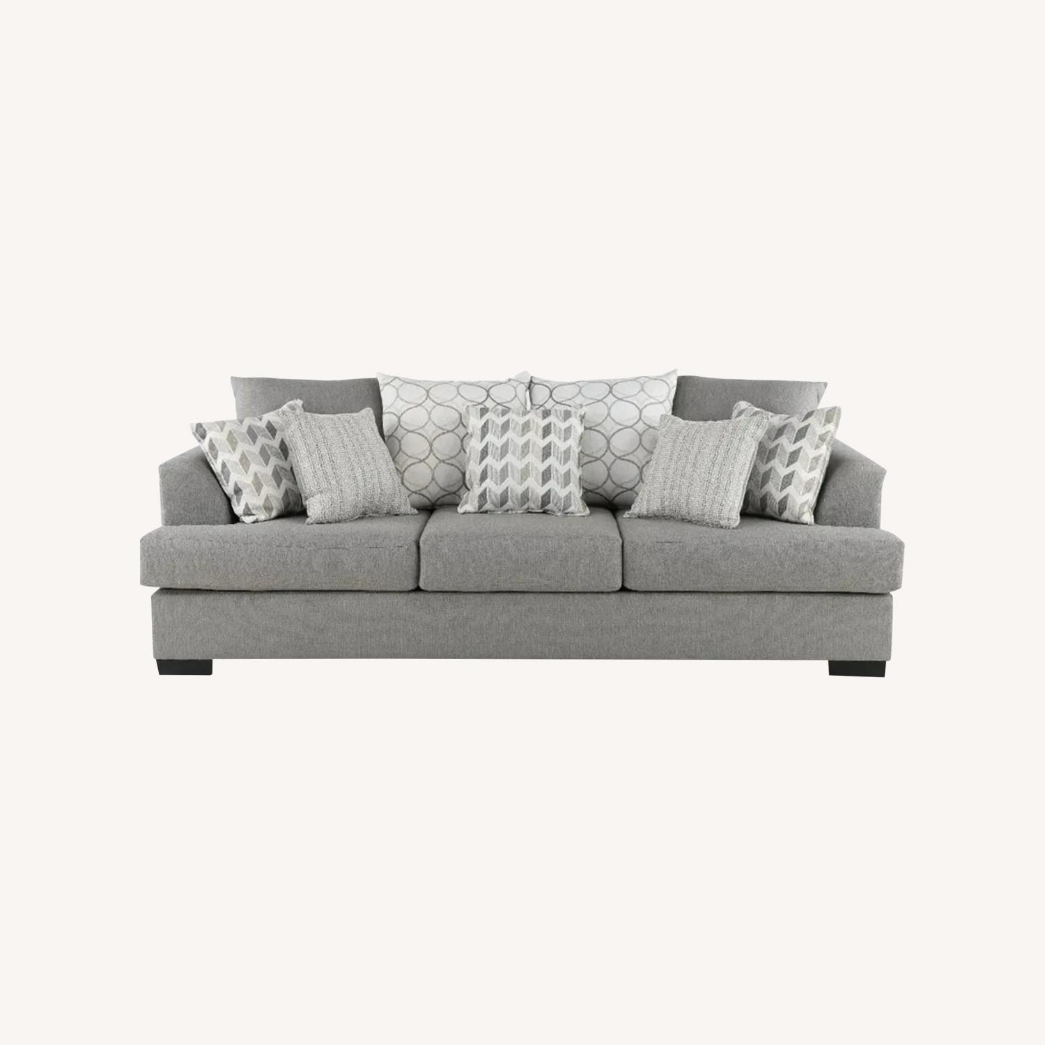 Sofa With Accent Pillows - image-0