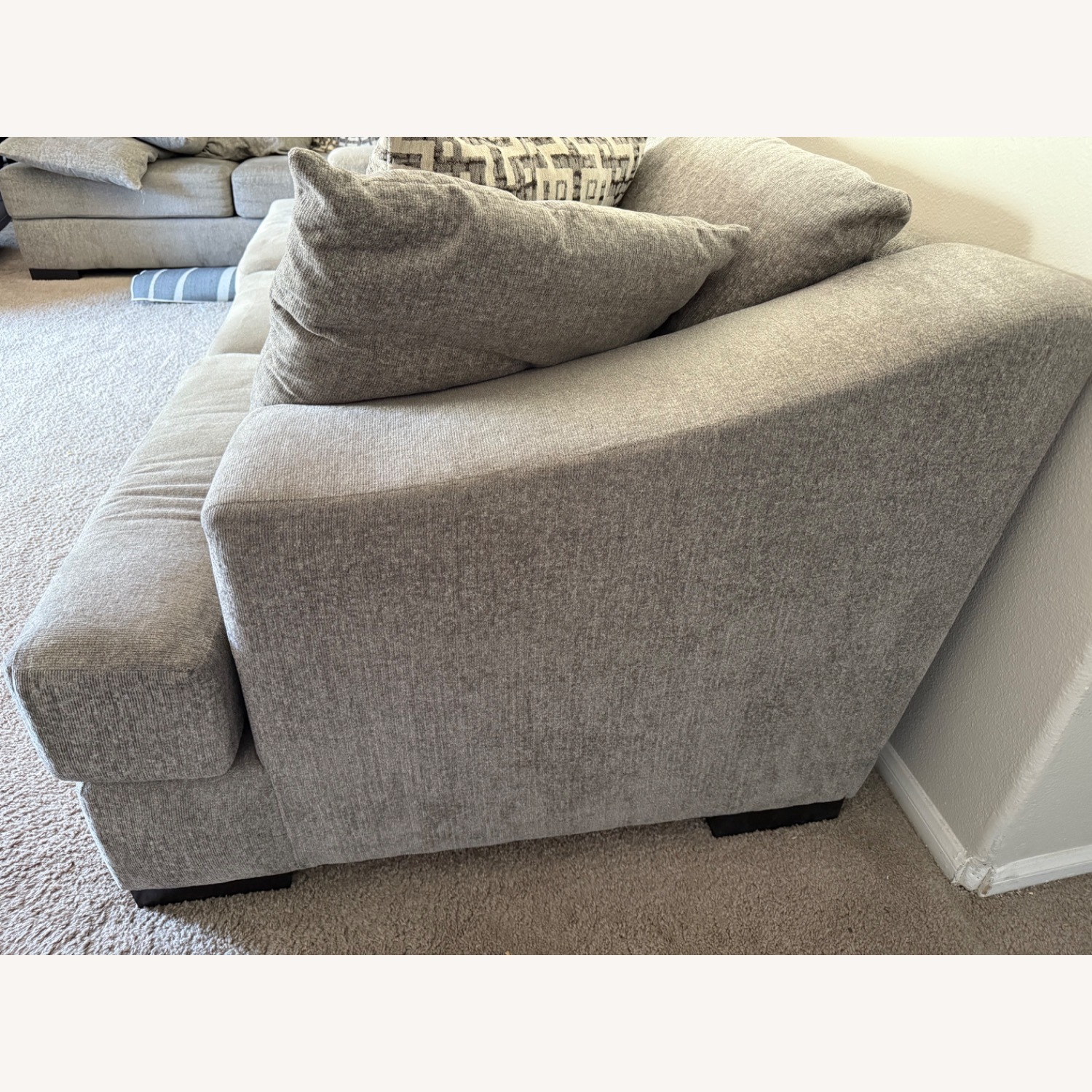 Sofa With Accent Pillows - image-4