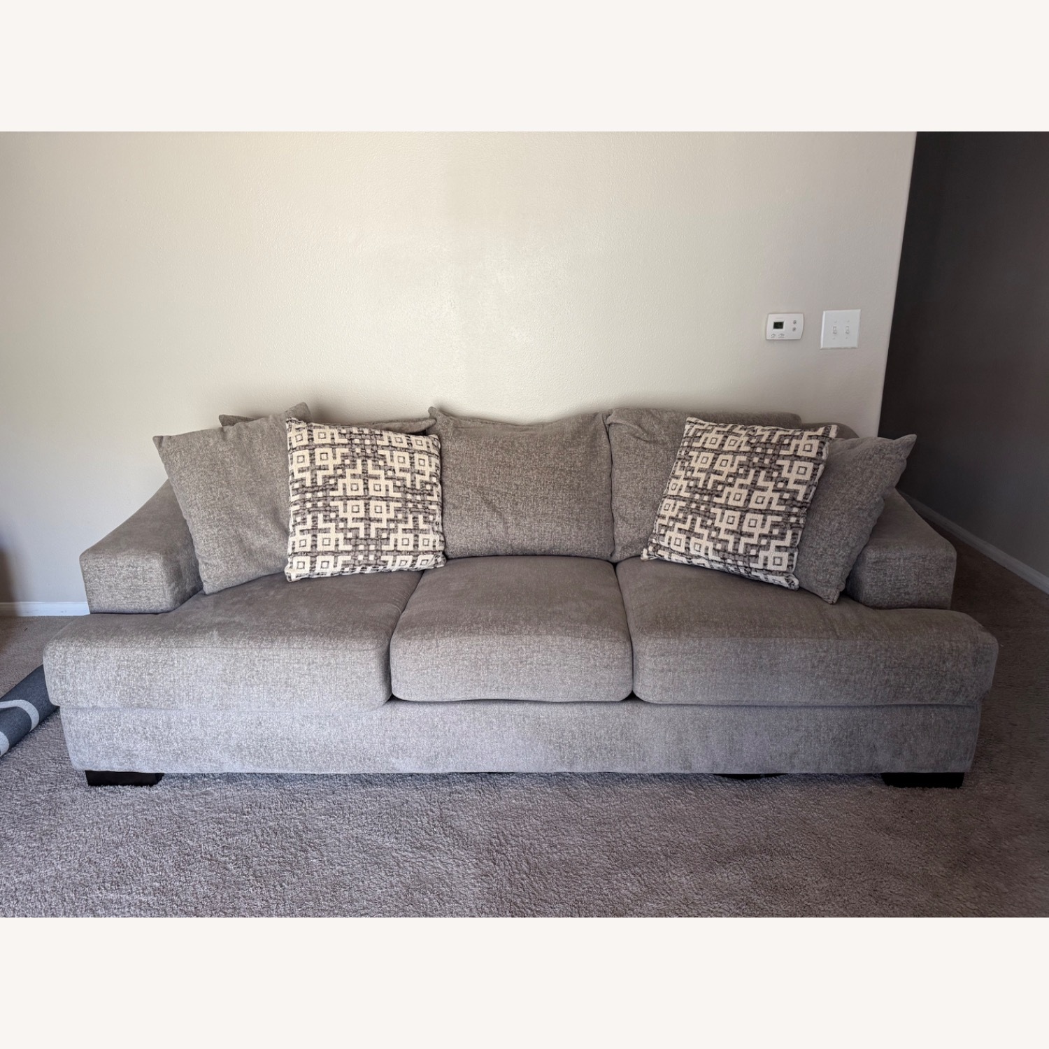 Sofa With Accent Pillows - image-1
