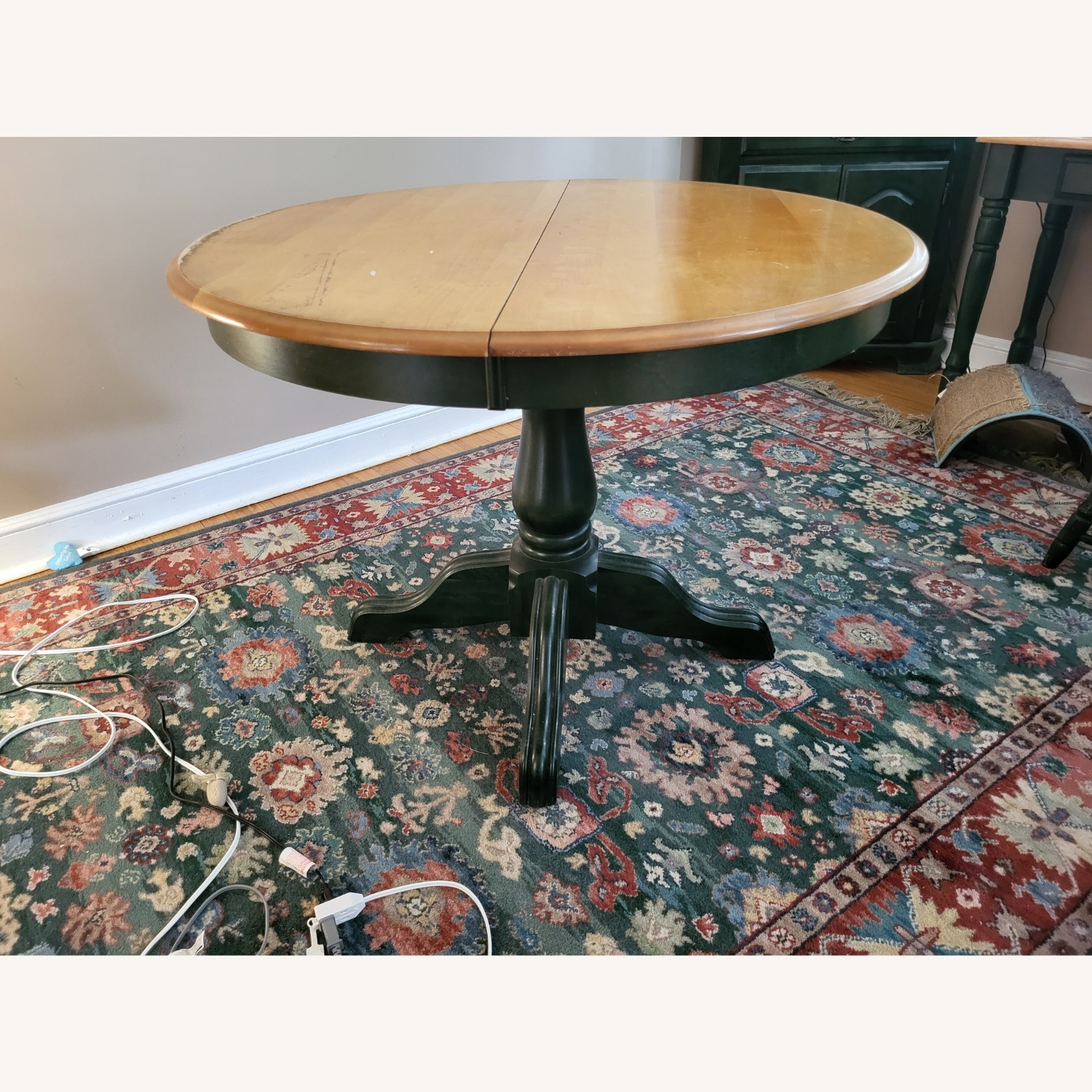 Natural Wood Round Kitchen/Dining Table - image-2