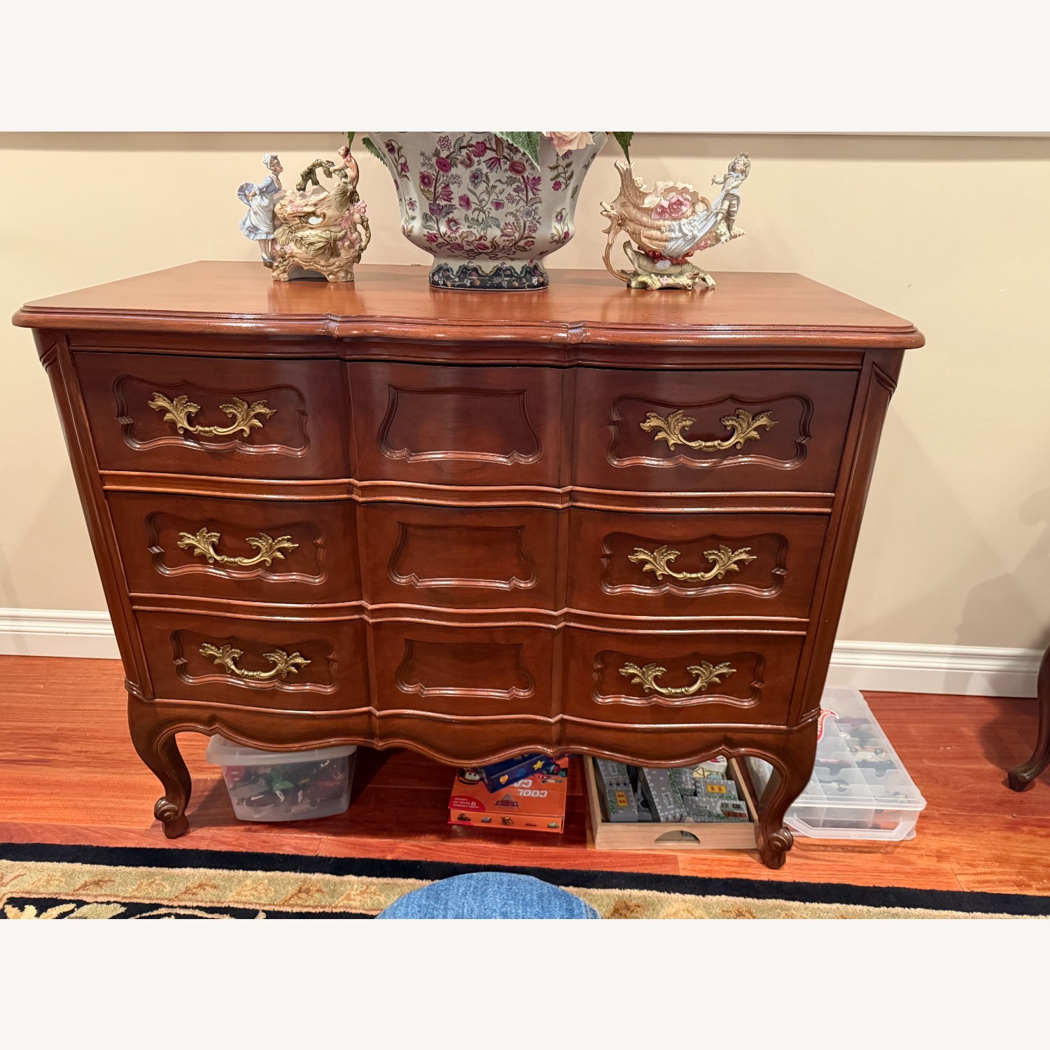 Elegant Antique Italian Wood Dresser - image-1