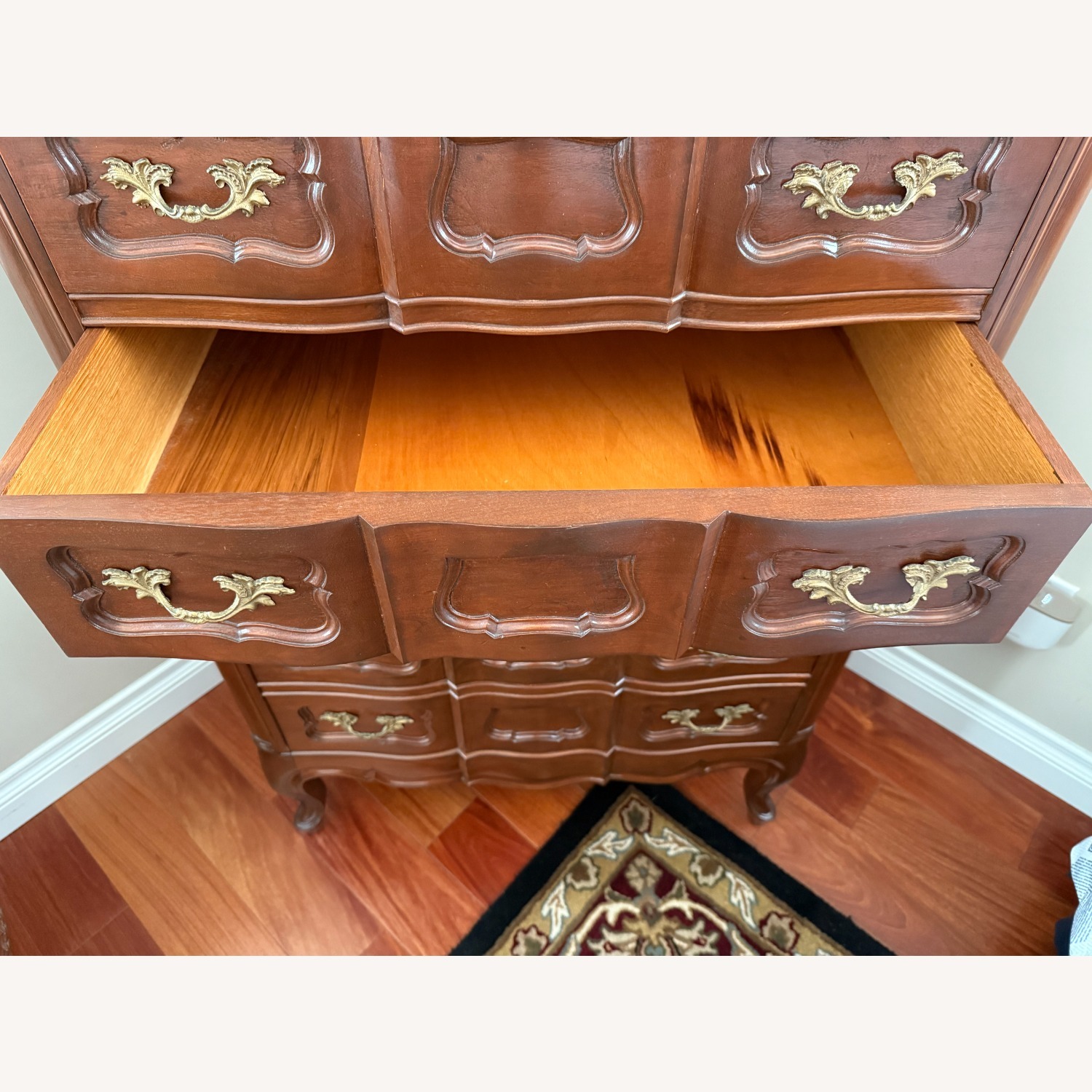 Elegant Antique Italian Wood Dresser - image-4