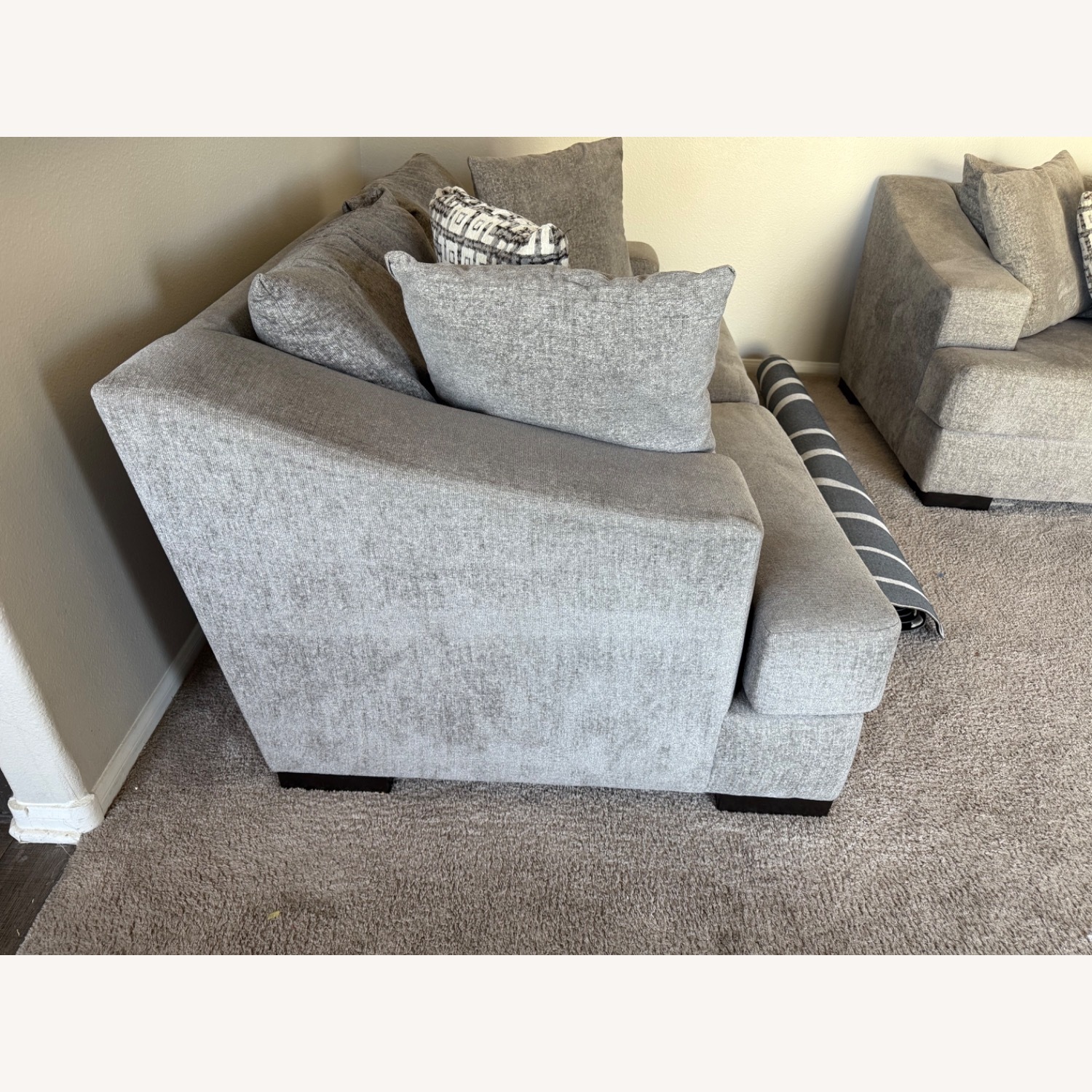 Loveseat with Accent Pillows - image-2