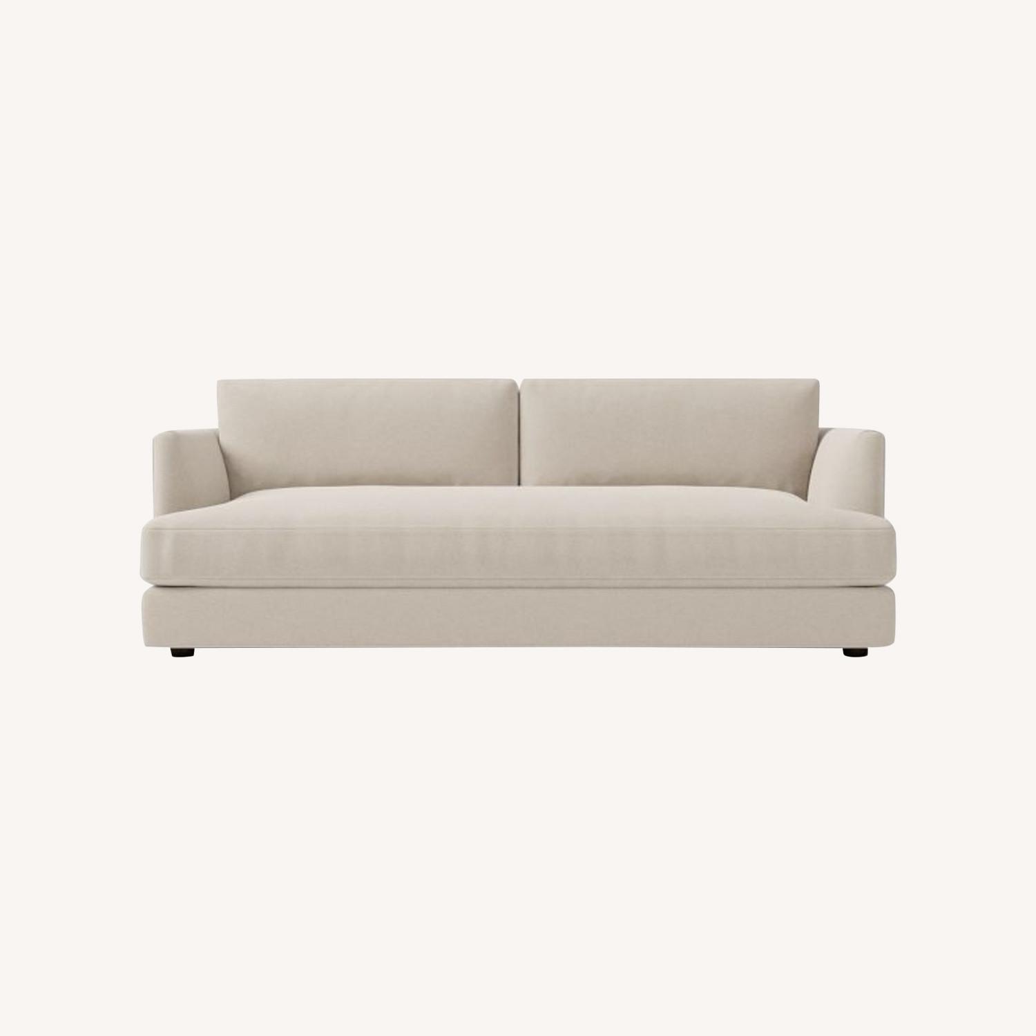 Haven 79" Sleeper Sofa, Performance Velvet, Sand - image-0