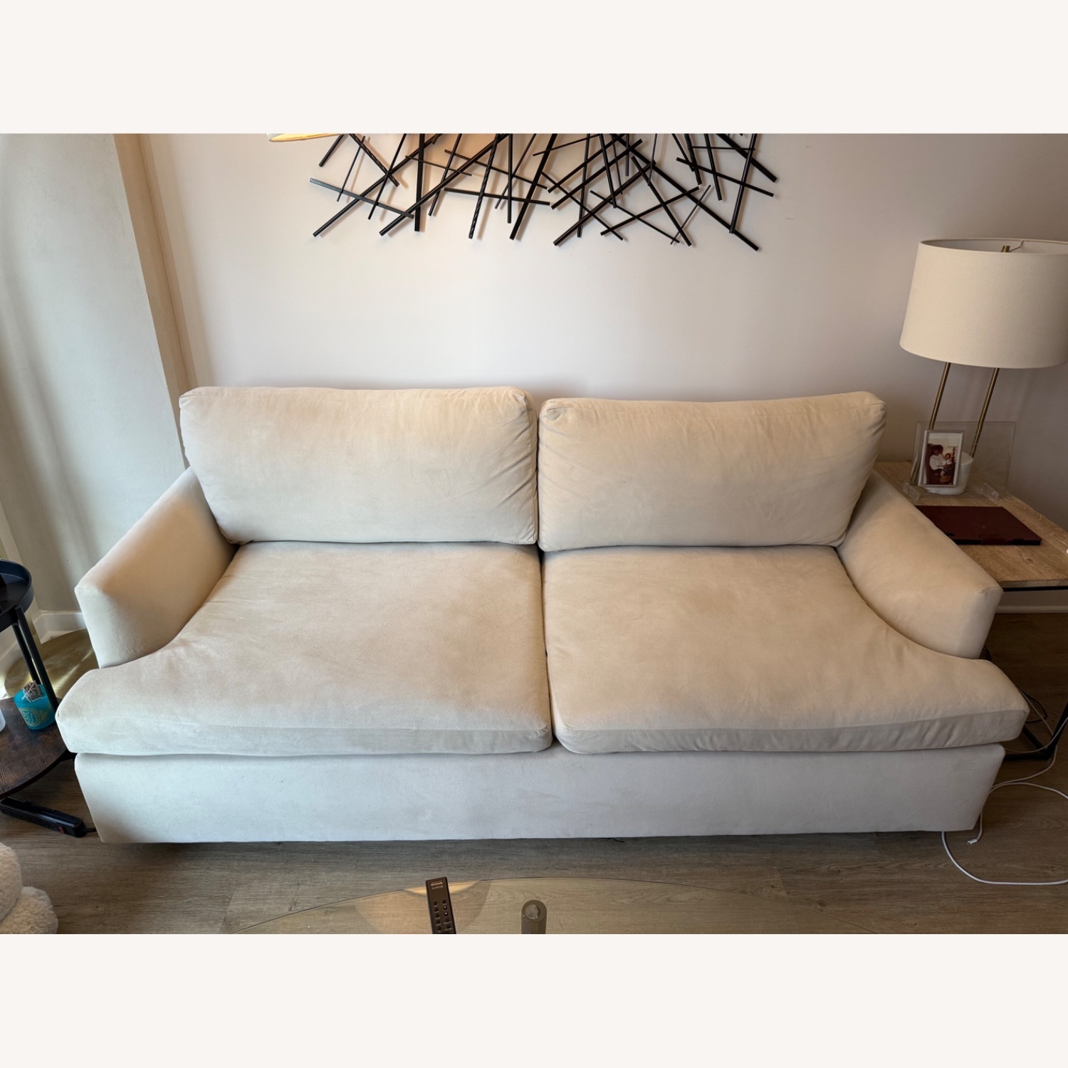 Haven 79" Sleeper Sofa, Performance Velvet, Sand - image-2