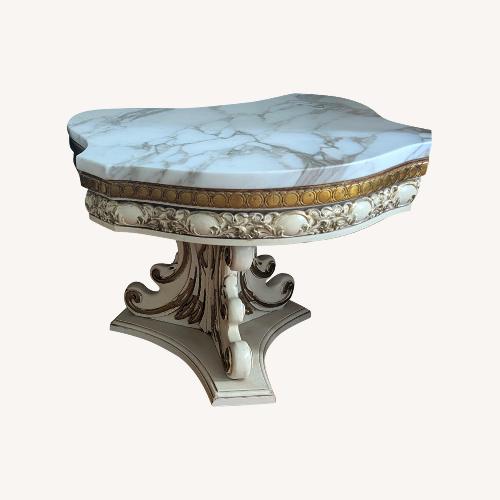 Used Vnitage Matching Marble Side Tables for sale on AptDeco