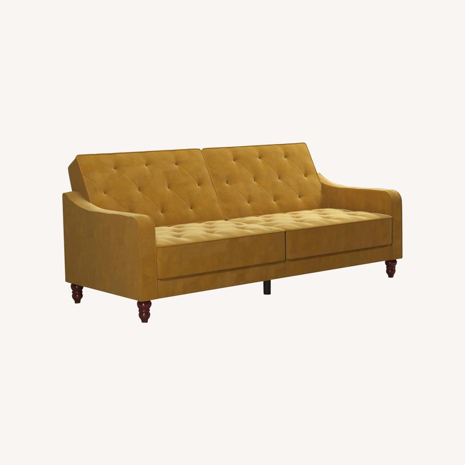 The Novogratz Vintage Tufted Split Back Futon - image-0