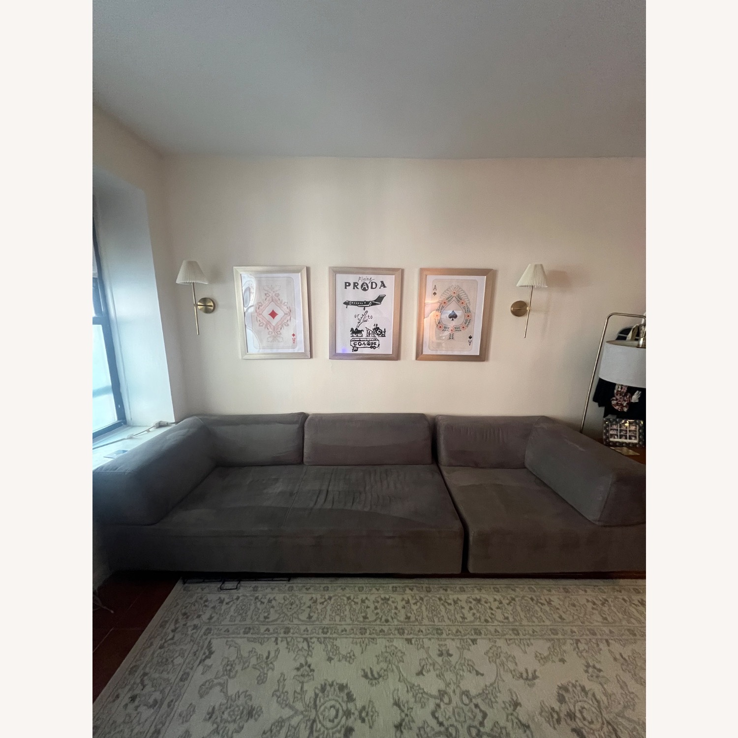 West Elm Gray Tillary Modular Sectional Sofa - image-1