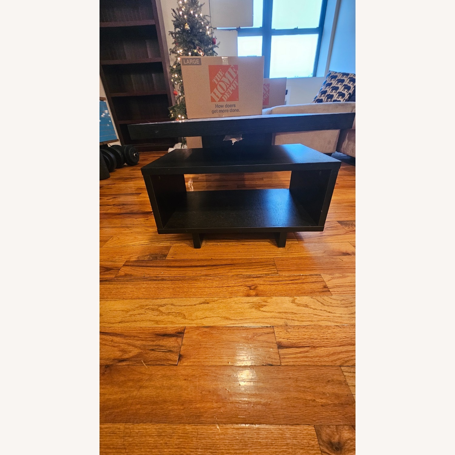 Black Coffee Table with Storage Area - image-2
