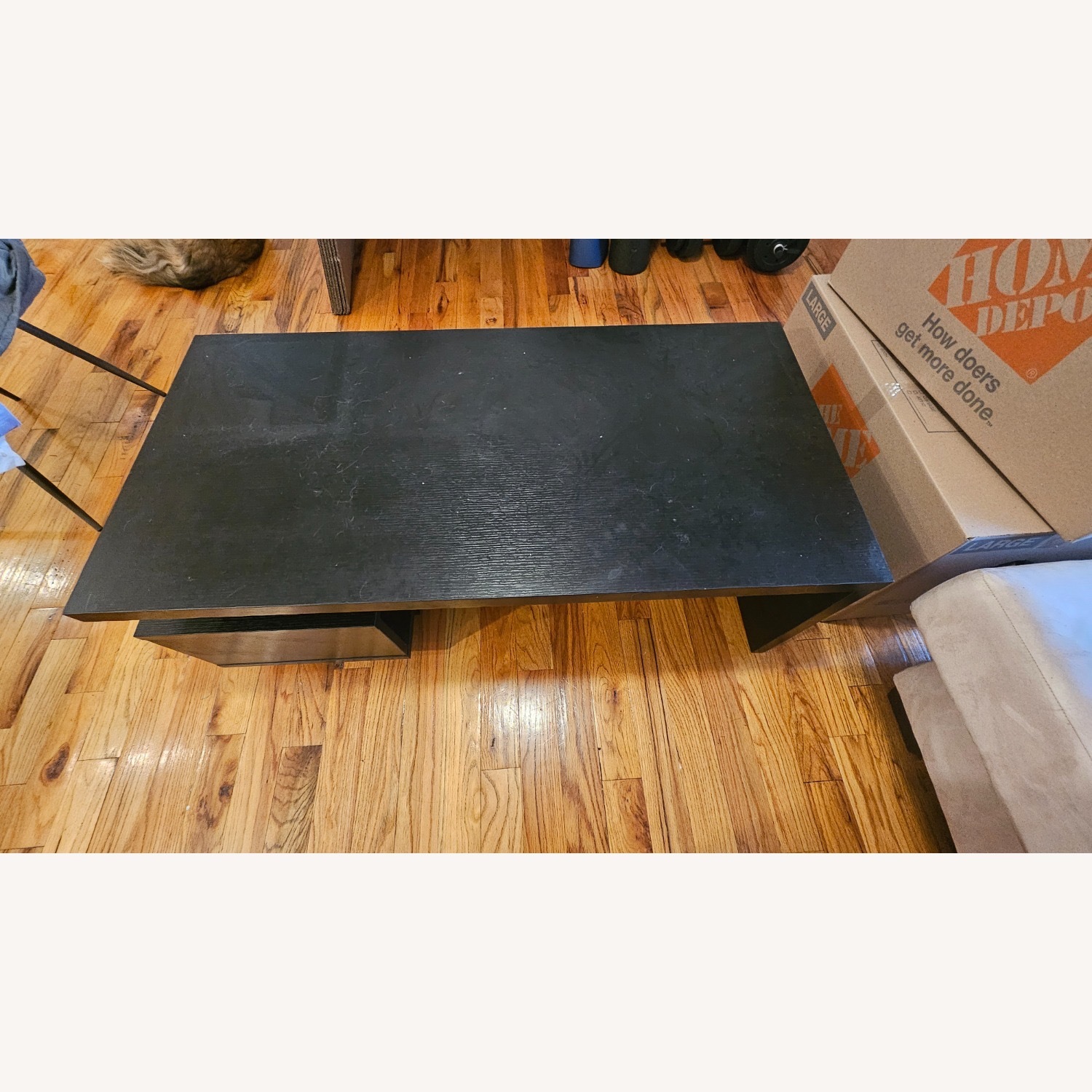 Black Coffee Table with Storage Area - image-5