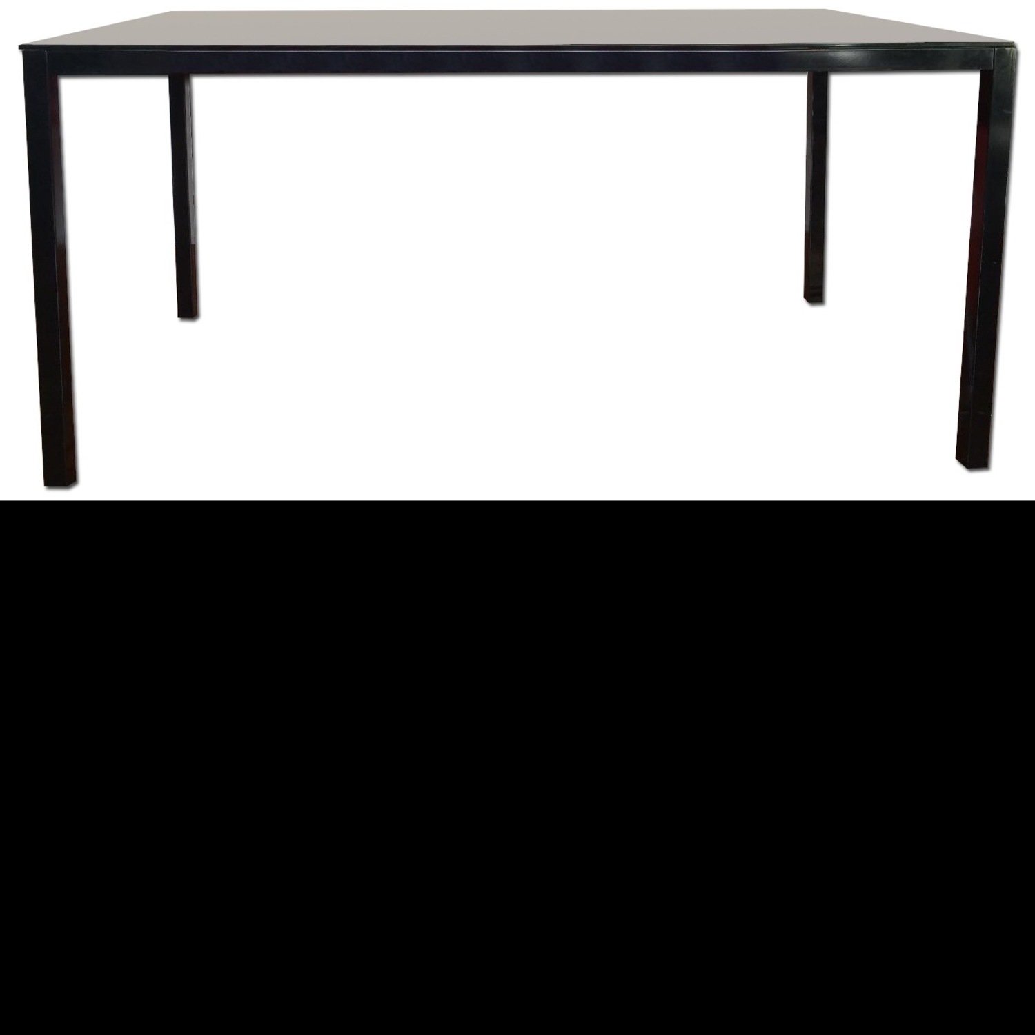 Rectangular Glass Top Dining Table - image-6