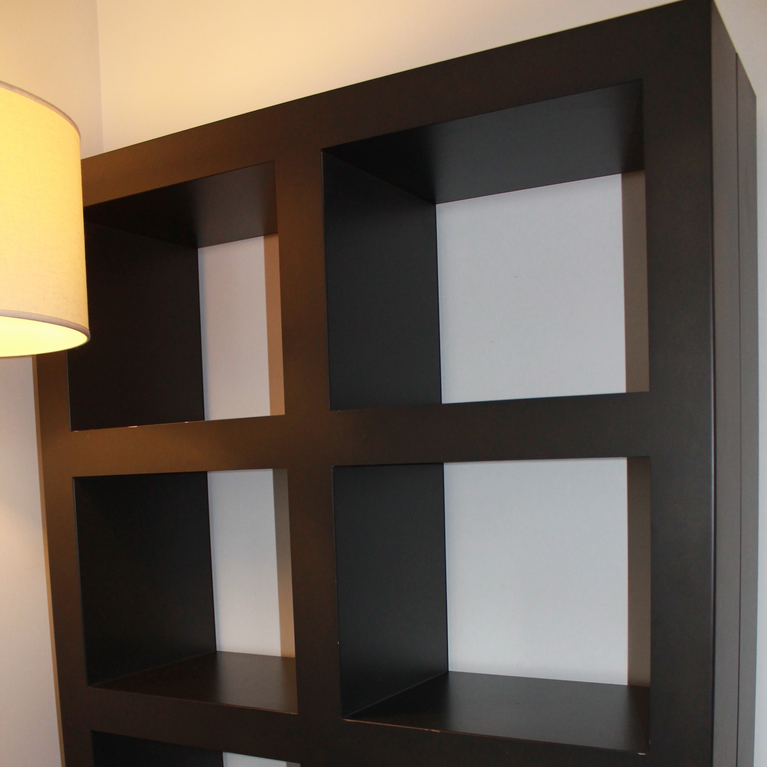Crate & Barrel Shadow Box Tower Metal Bookcase - image-2