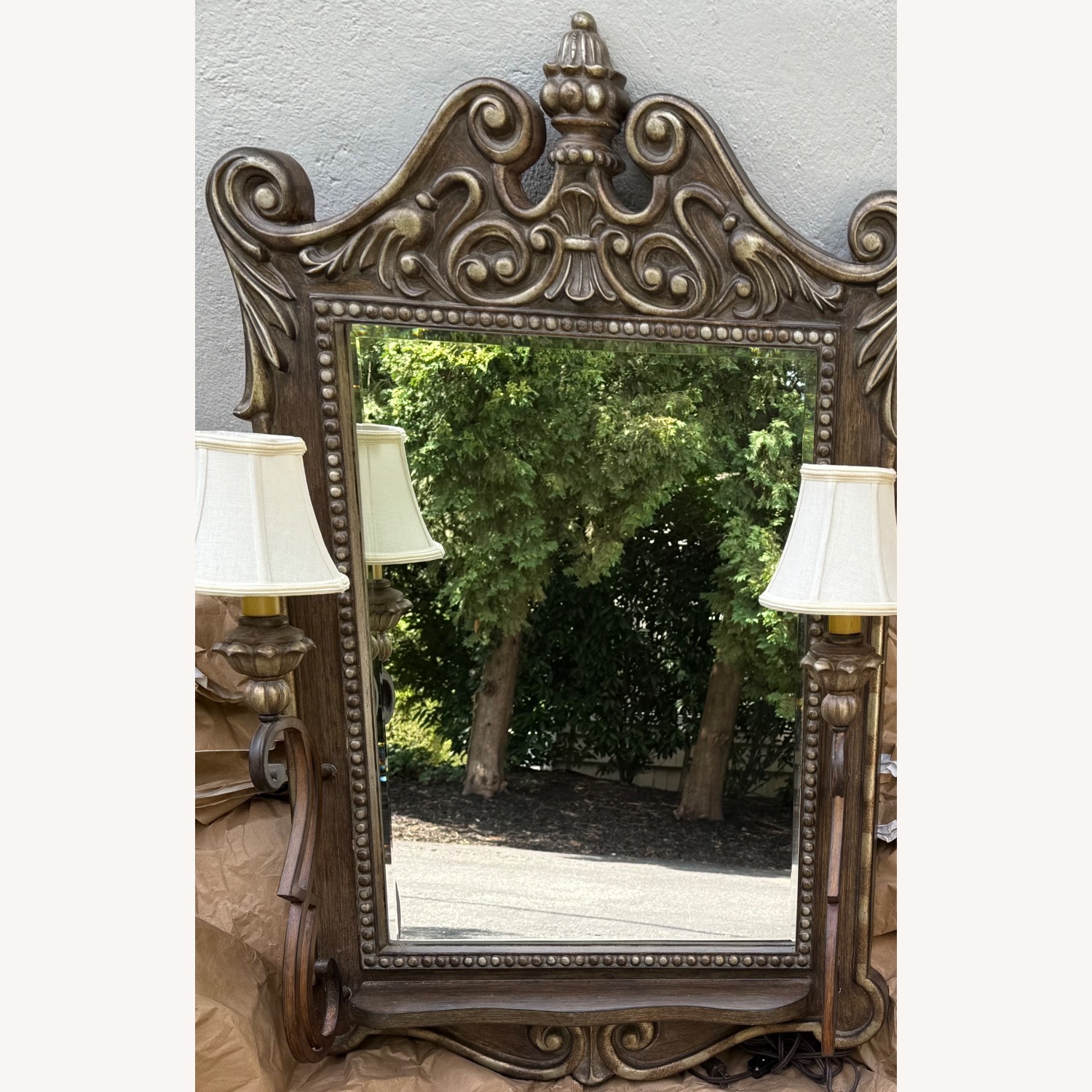 Schnadig Wall Mirror with Lights - image-2