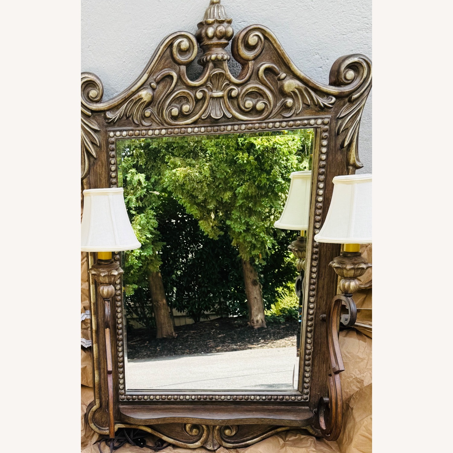 Schnadig Wall Mirror with Lights - image-3