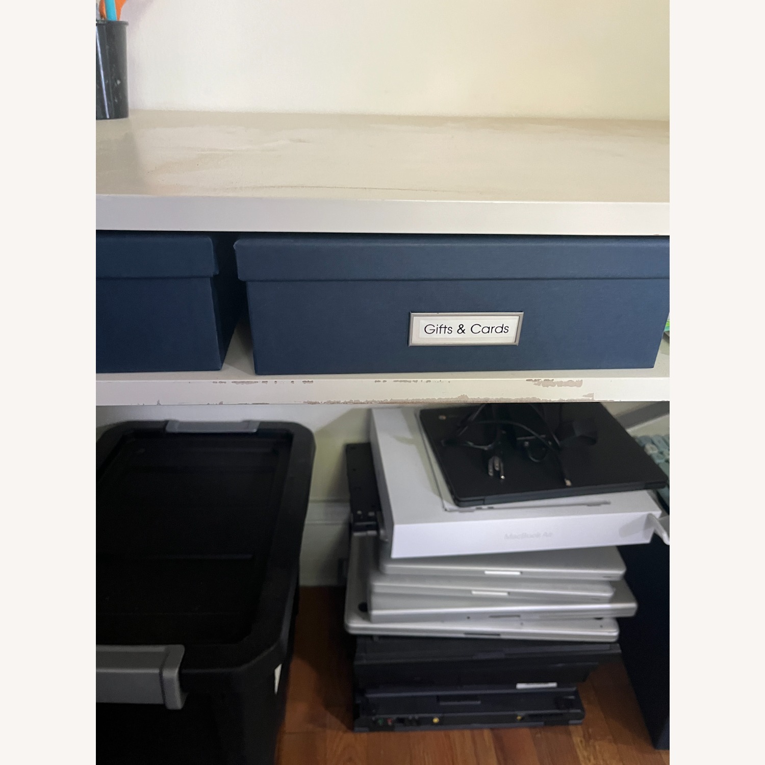 West Elm Ladder Shelf Desk  - image-4