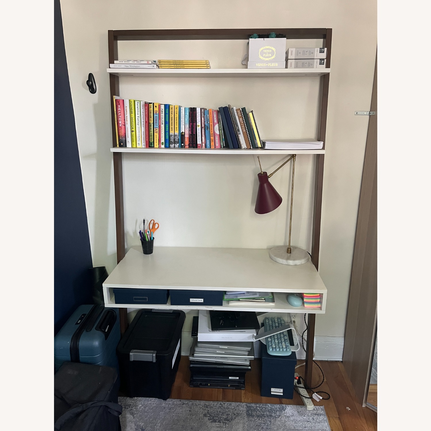 West Elm Ladder Shelf Desk  - image-3