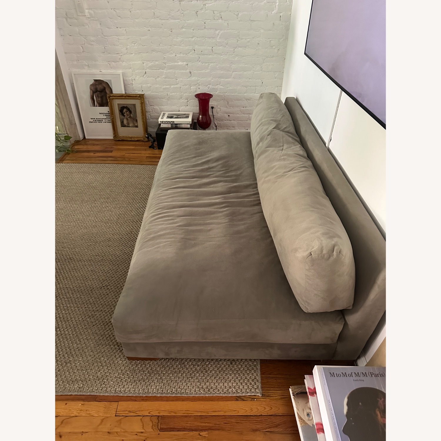 CB2 Piazza Sofa Light Grey  - image-3