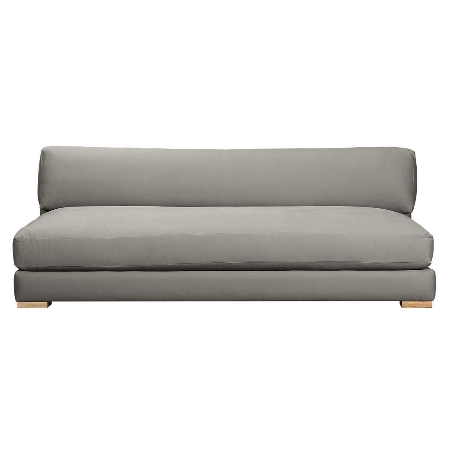 CB2 Piazza Sofa Light Grey  - image-0