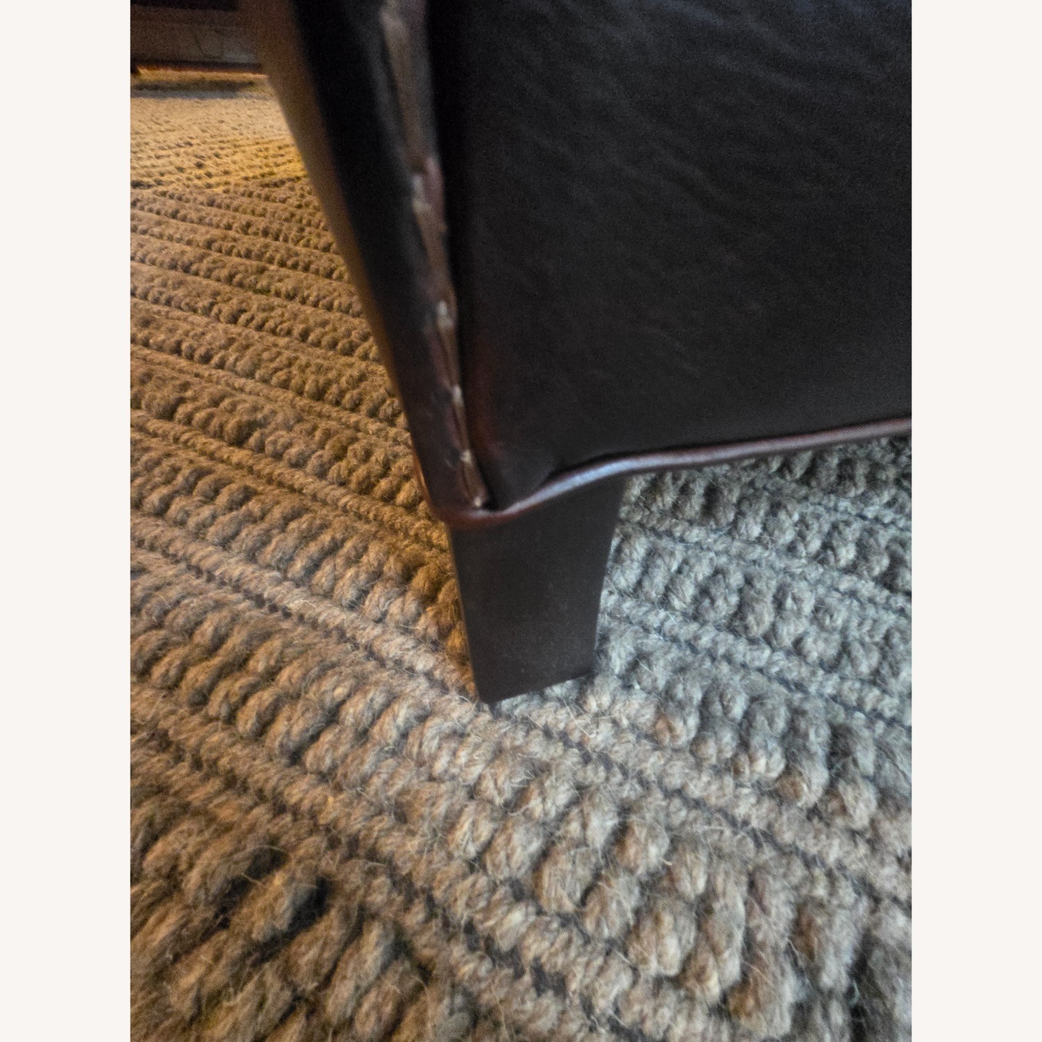Room & Board Coffee Brown Leather Sofa - image-6