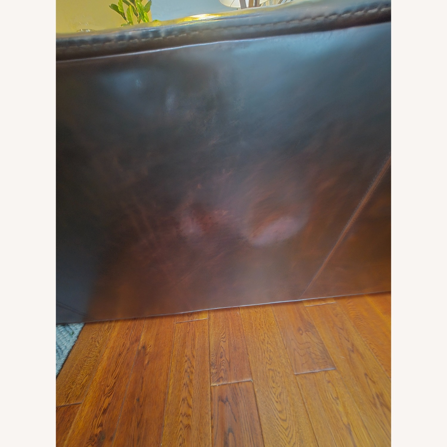 Room & Board Coffee Brown Leather Sofa - image-8