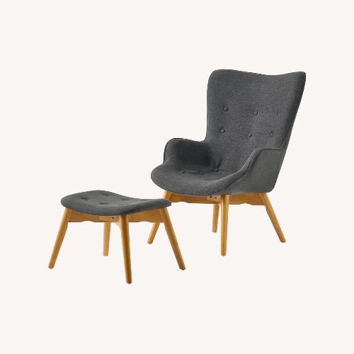 Used Christopher Knight Hariata Chair Ottoman Set for sale on AptDeco