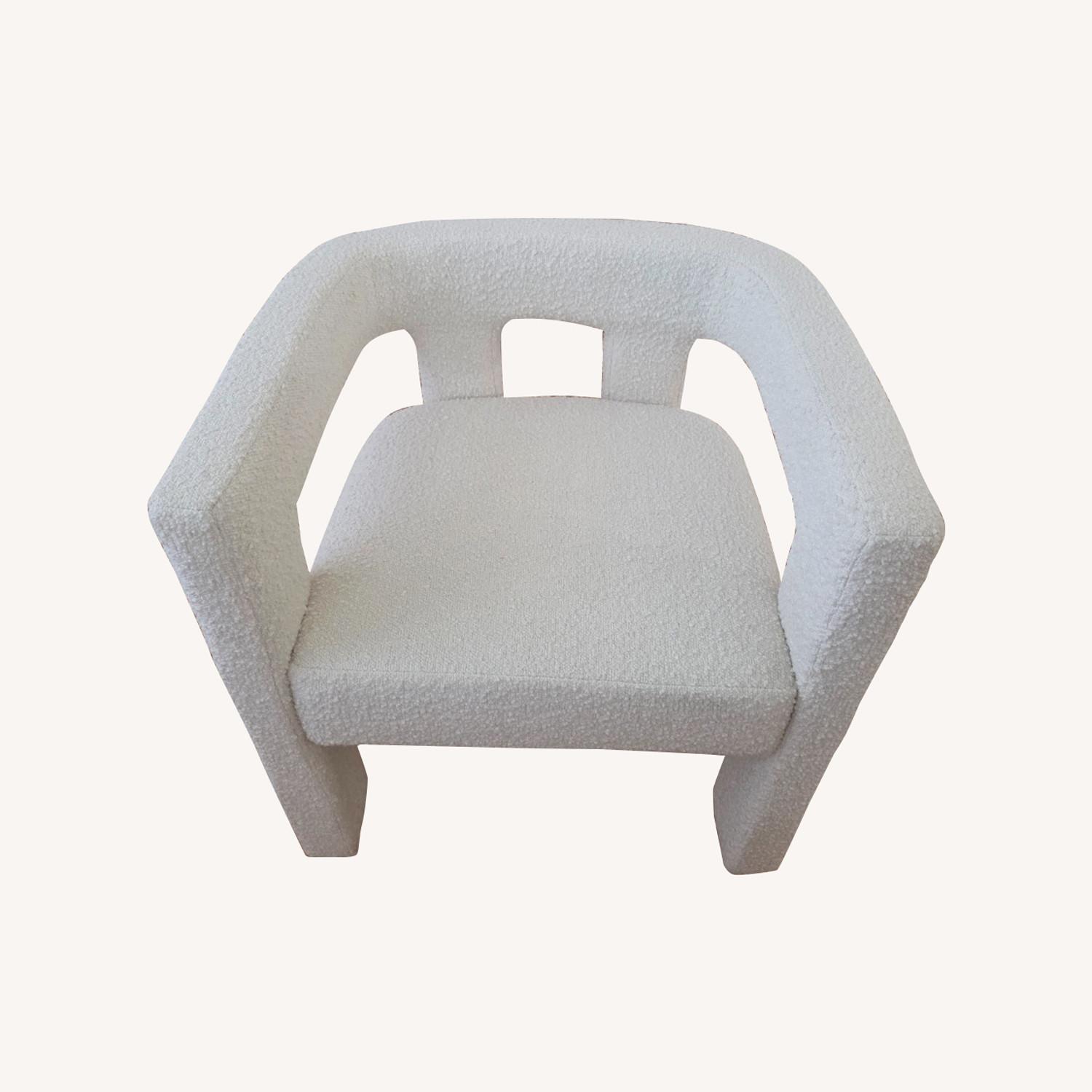 CB2 Stature Ivory Boucle Dining Chairs - image-0