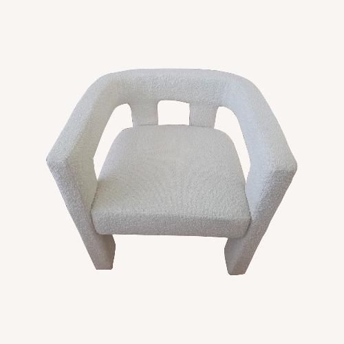 Used CB2 Stature Ivory Boucle Dining Chairs  for sale on AptDeco