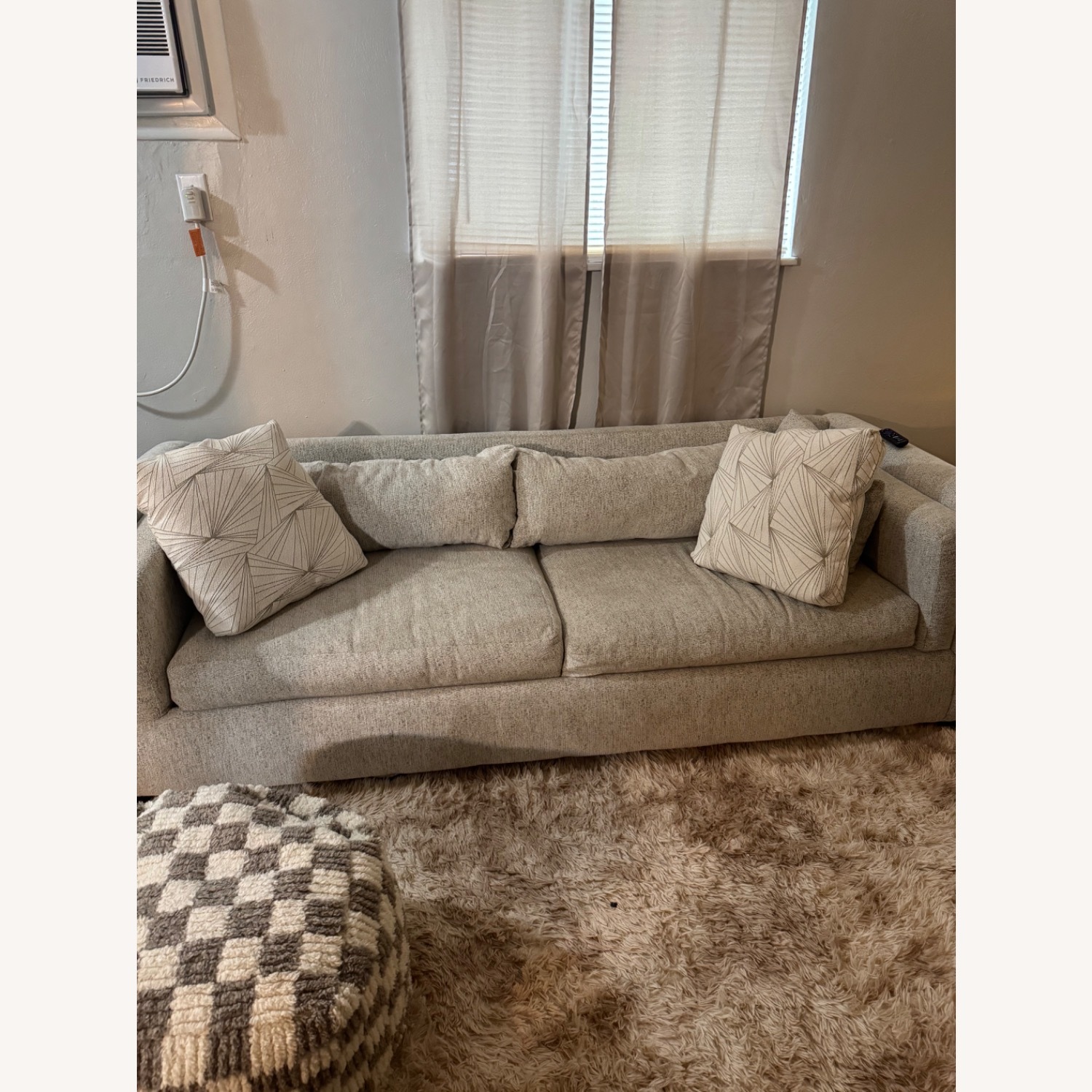 Home Goods Natural Plush Sofa  - image-1