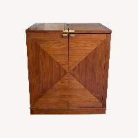 Crate and Barrel Maxine Bar Cabinet - AptDeco