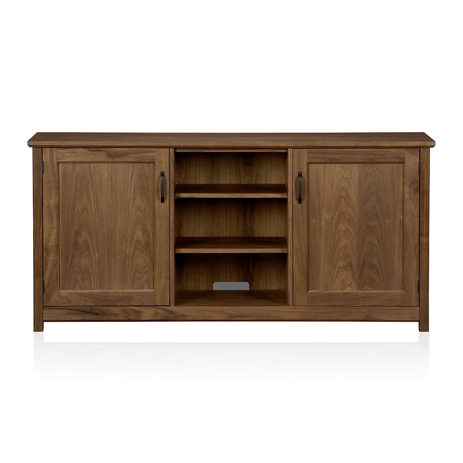 Crate & Barrel Ainsworth Walnut Storage Media Console - image-8