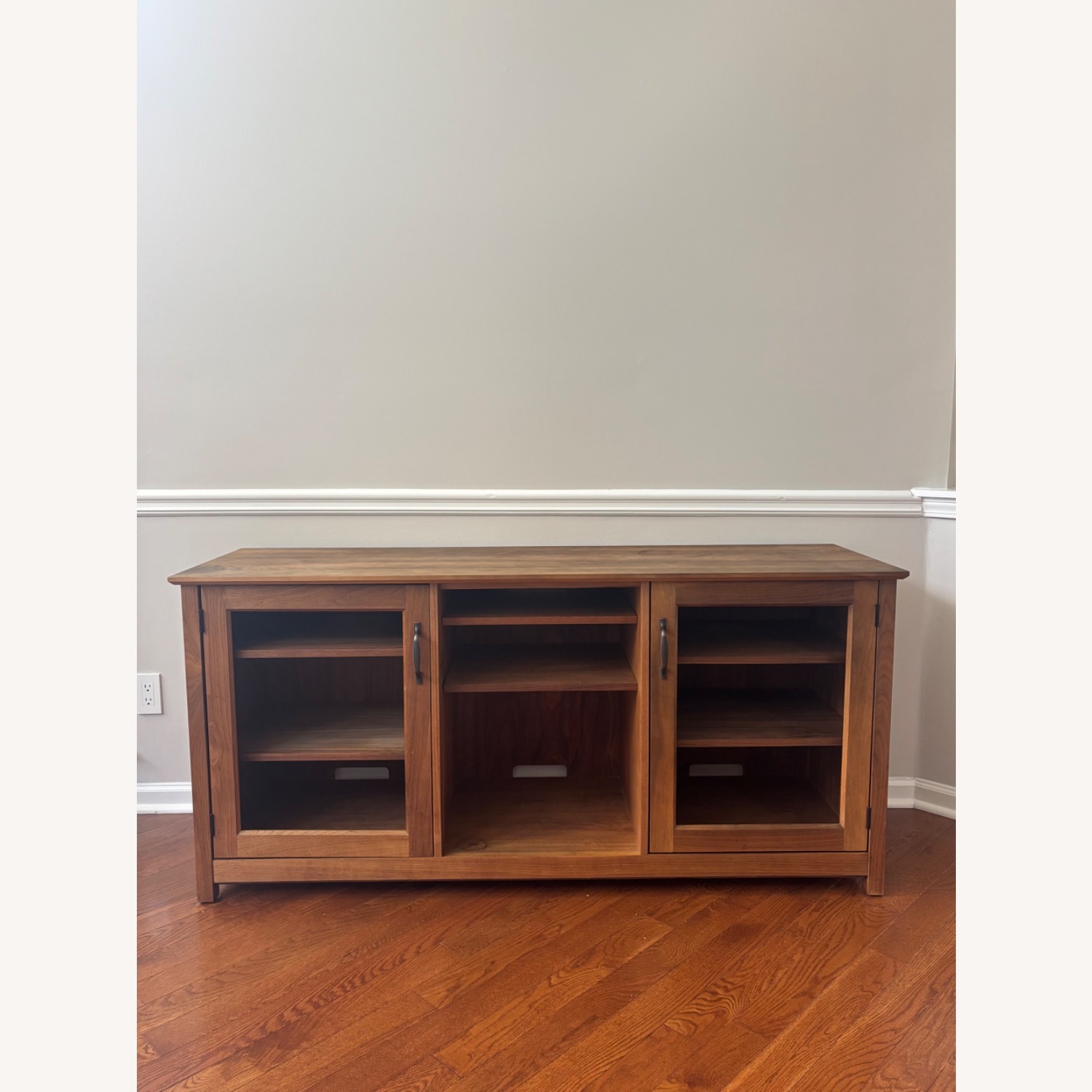 Crate & Barrel Ainsworth Walnut Storage Media Console - image-5