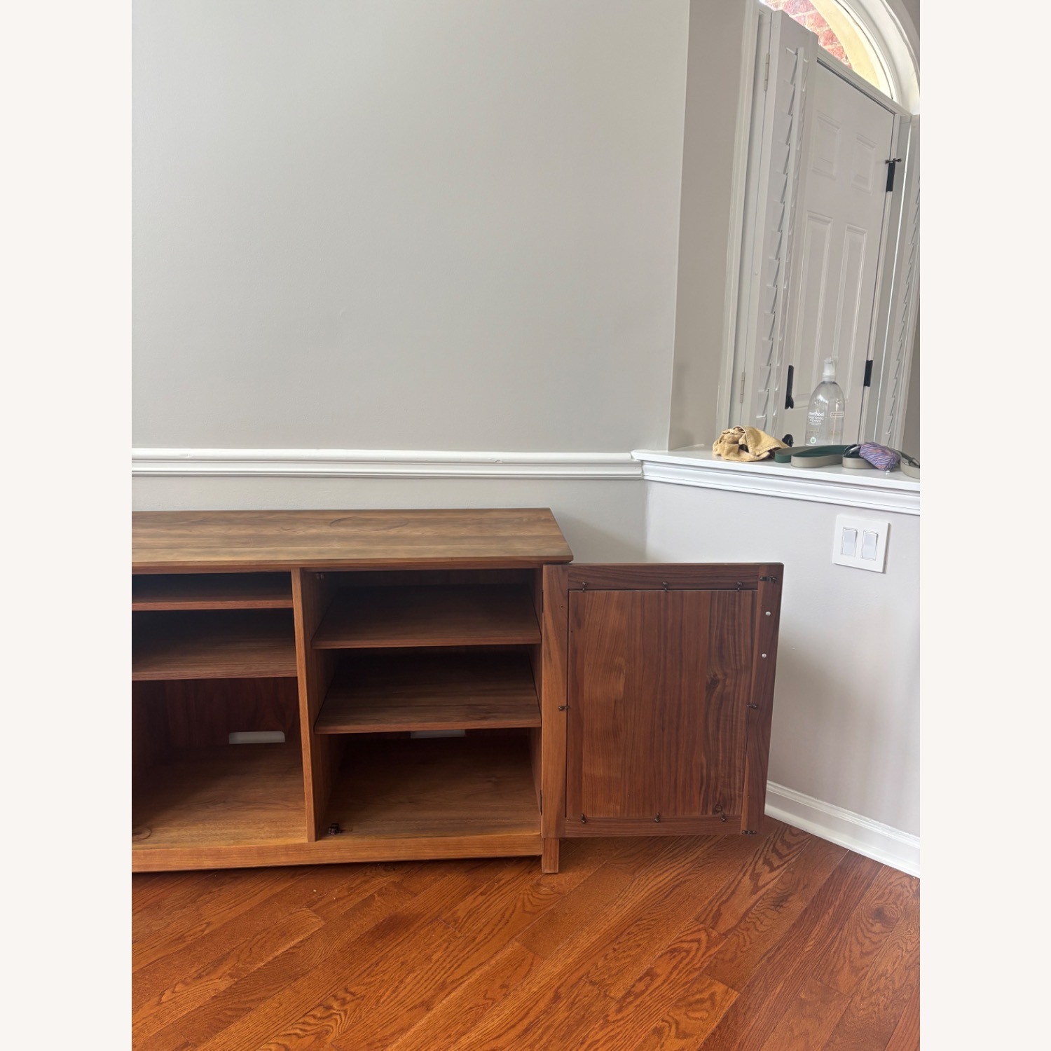 Crate & Barrel Ainsworth Walnut Storage Media Console - image-3