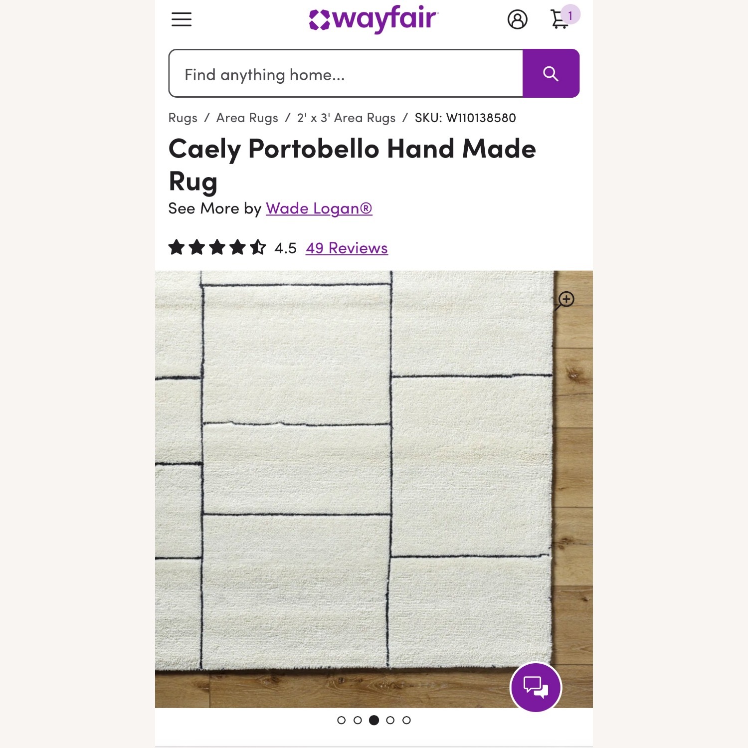 Caely Portobello Hand Made Rug 9X12 - image-2