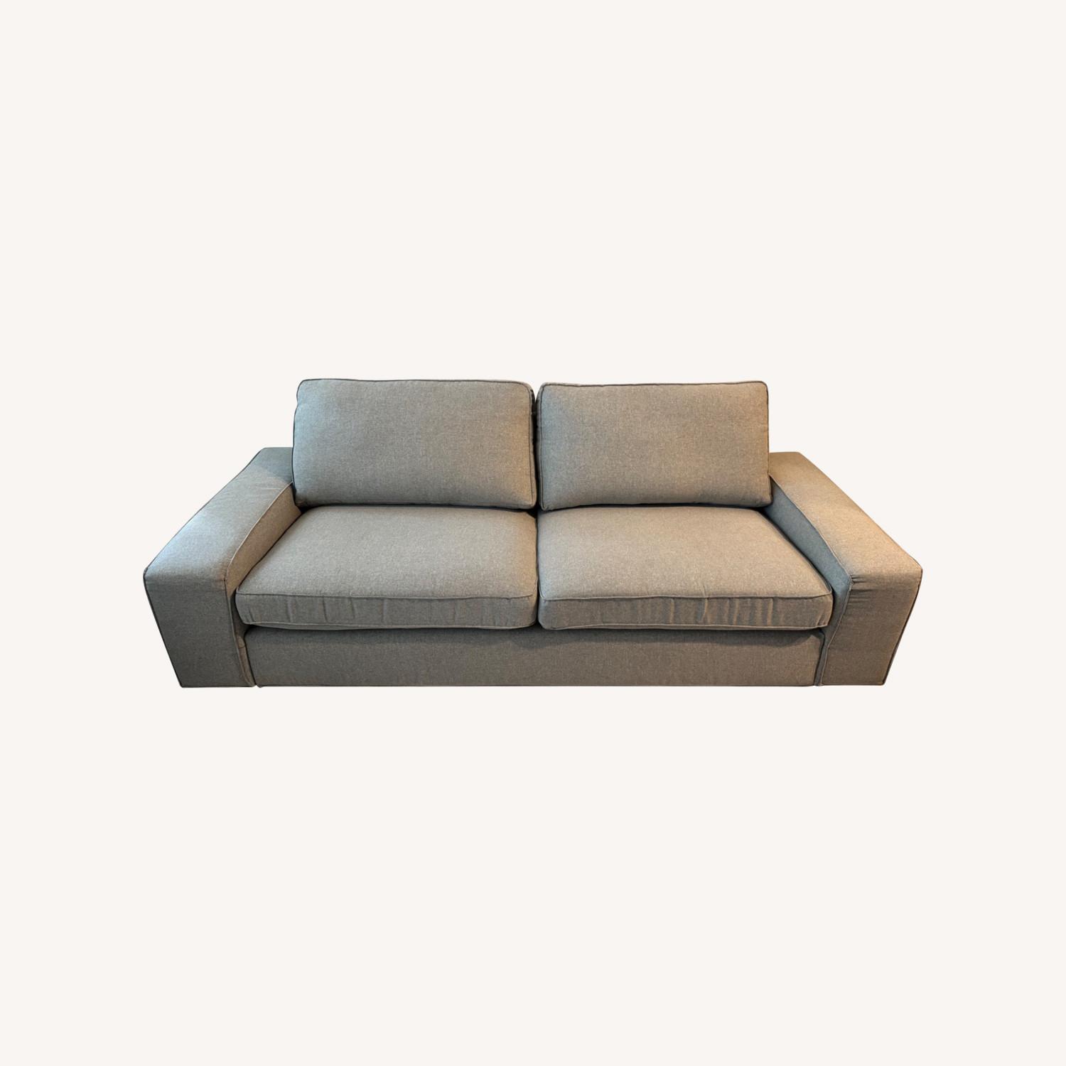 【送料込み】IKEA KIVIKソファ KIVIK シーヴィク 2人掛けソファ, ティッブレビ ベージュ/グレー