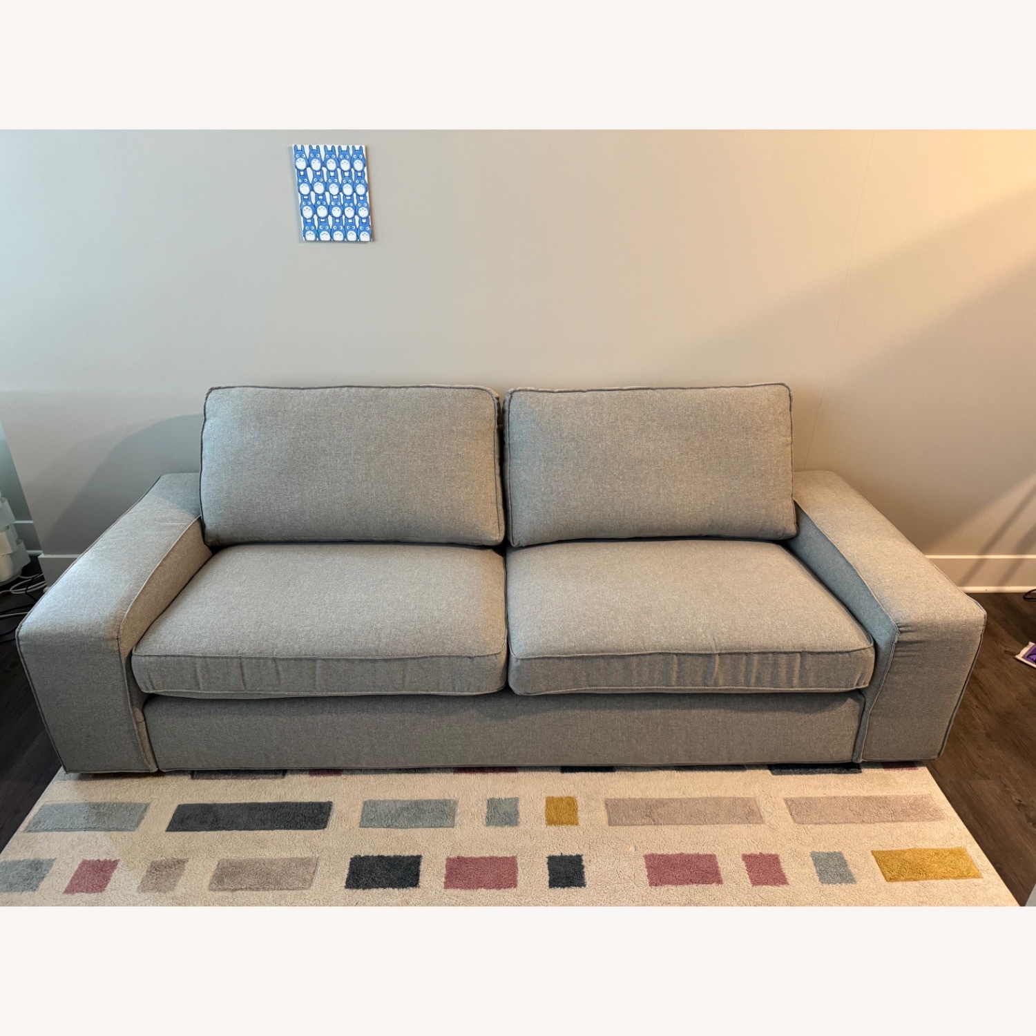 【土日限定SALE】IKEA/ KIVIK 2Pソファ グレー KIVIK シーヴィク 2人掛けソファ, ティッブレビ ベージュ/グレー